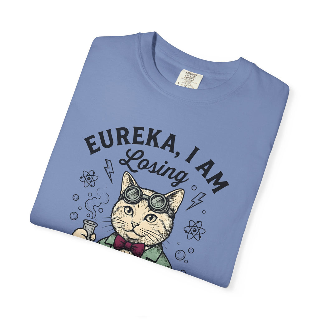 Scientist Cat T-Shirt Cat Science Gift Women Vintage T-Shirt Feline T-Shirt Cat Fan Retro T-Shirt Scientific Graphic Hand Drawn Beaker T-Shirt