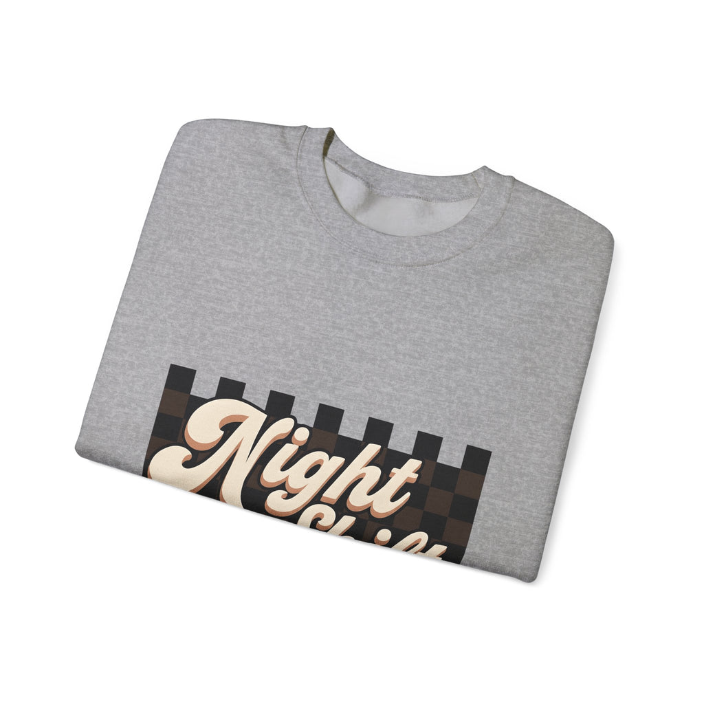 Vintage Checkered Sweatshirt Nurses Job Gift Women Retro Sweatshirt Plaid Sweatshirt Nurse Enthusiast Vintage Sweatshirt Career Graphic Groovy Large Text