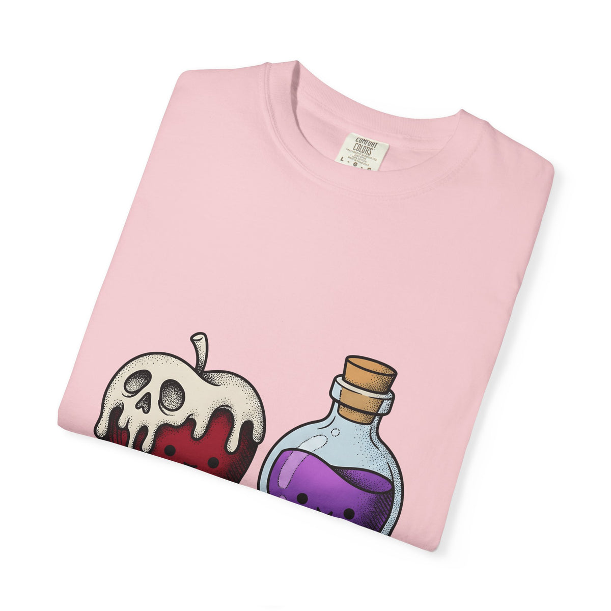 Deadly Fruit Elixir T-Shirt Halloween Halloween Gift Women Cartoon T-Shirt Poison Drink T-Shirt Halloween Fan Comic T-Shirt Spooky Graphic Hand