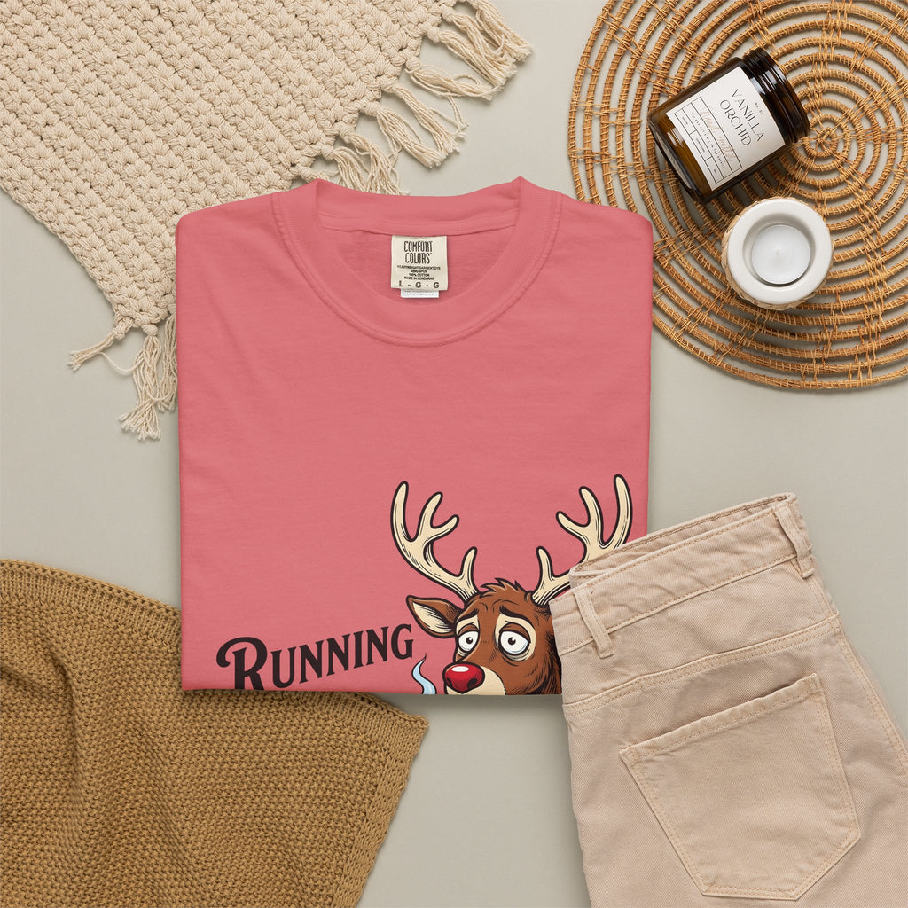 Reindeer Coffee Christmas Humor Gift Cartoon Coffee Xmas Fan Funny Vintage Mug T-Shirt