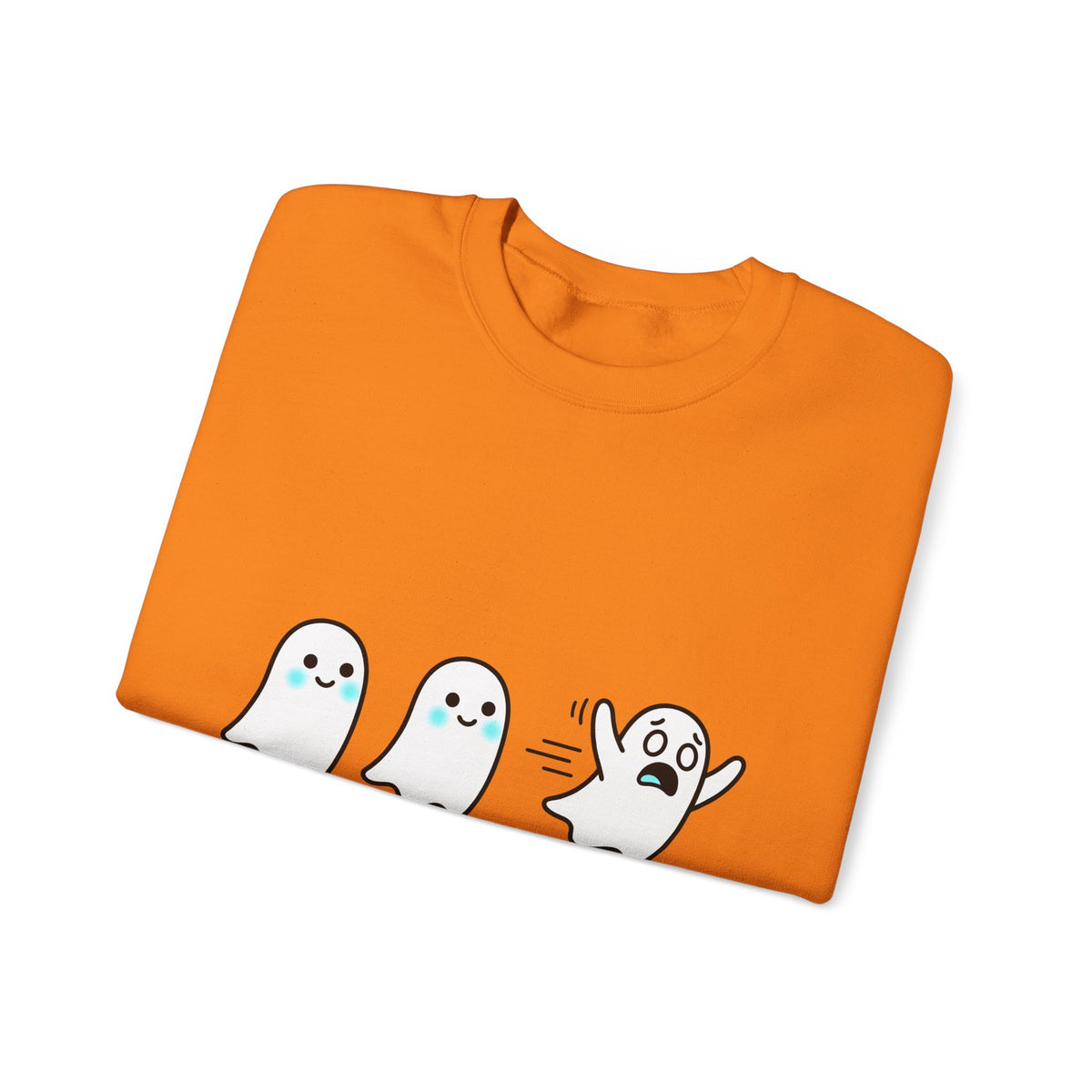Sweet Ghost Pack Sweatshirt Funny Halloween Party Gift Women Chibi Sweatshirt Ghostly Spirits Sweatshirt Humor Fan Cartoon Sweatshirt Spooky Graphic Halloween
