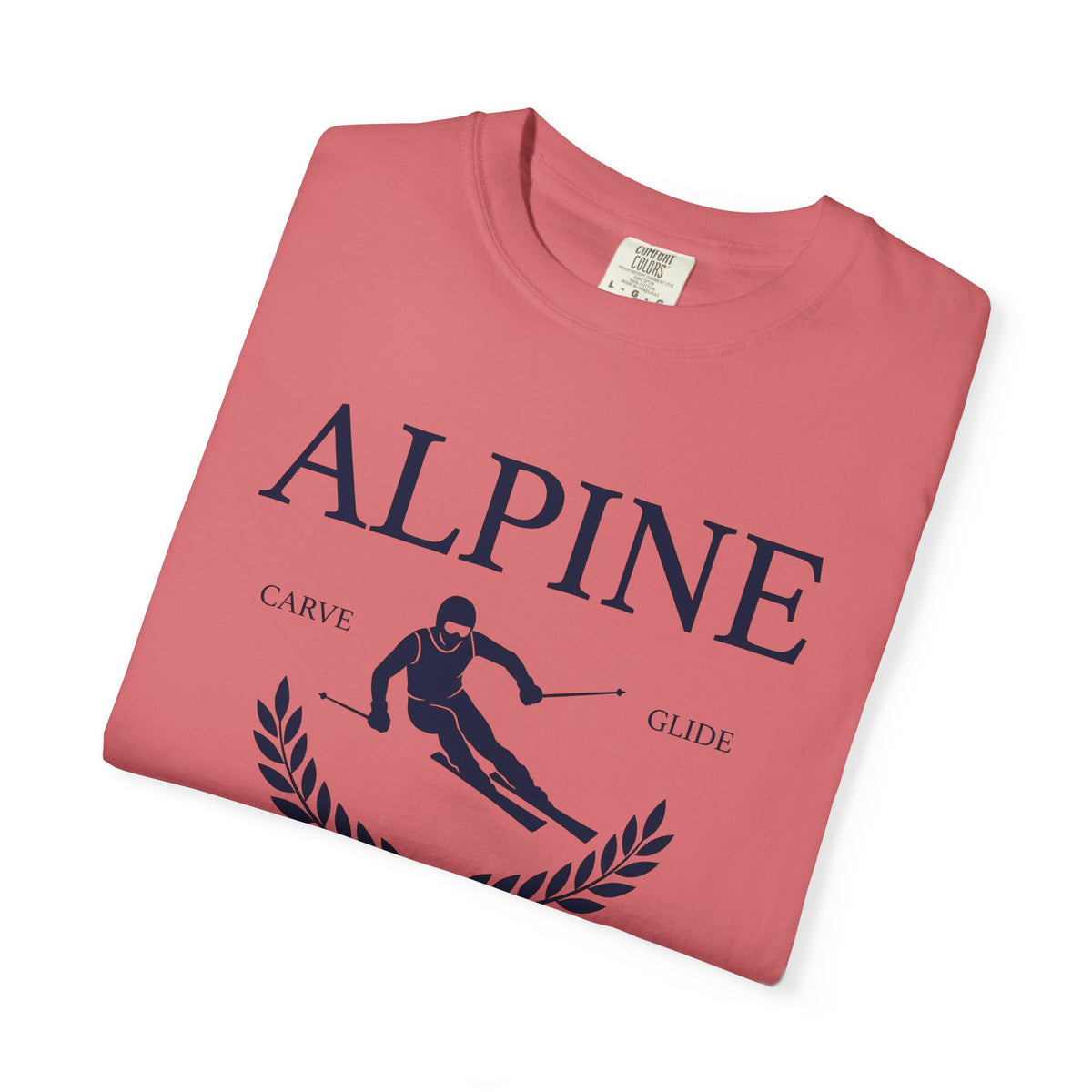Ski Vector T-Shirt Skiing Frost Gift Women Line Art T-Shirt Ski Graphic T-Shirt Snowboarder Enthusiast Illustration T-Shirt Frosty Graphic Basic