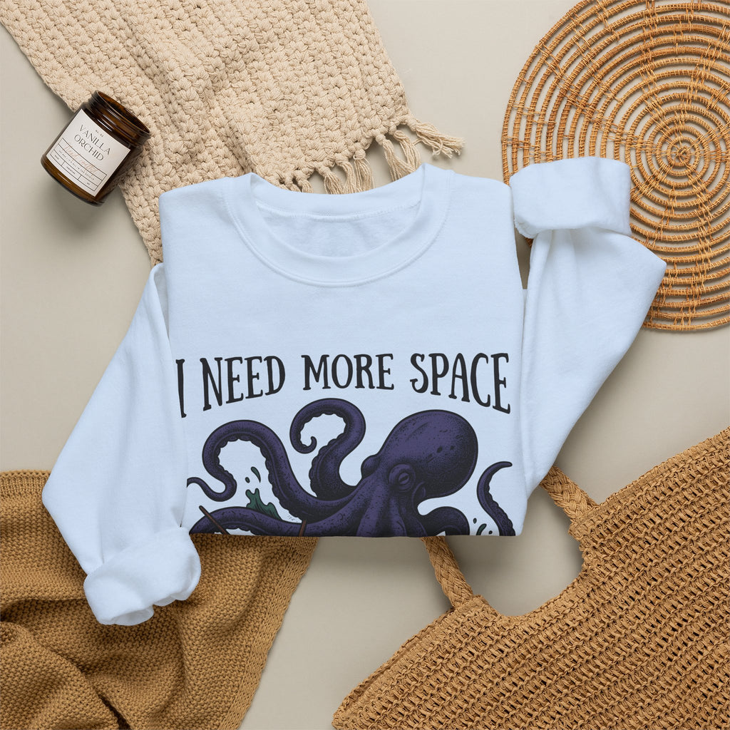 Octopus Ship Sweatshirt Funny Nautical Gift Women Vintage Sweatshirt Kraken Sweatshirt Humor Fan Retro Sweatshirt Maritime Graphic Hand Drawn Ocean Sweatshirt
