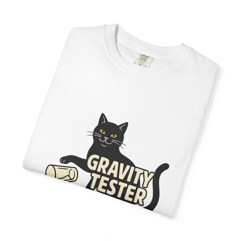 Black Cat Cat Humor Gift Cartoon Kitty Feline Fan Comic Retro Spilled Glass T-Shirt