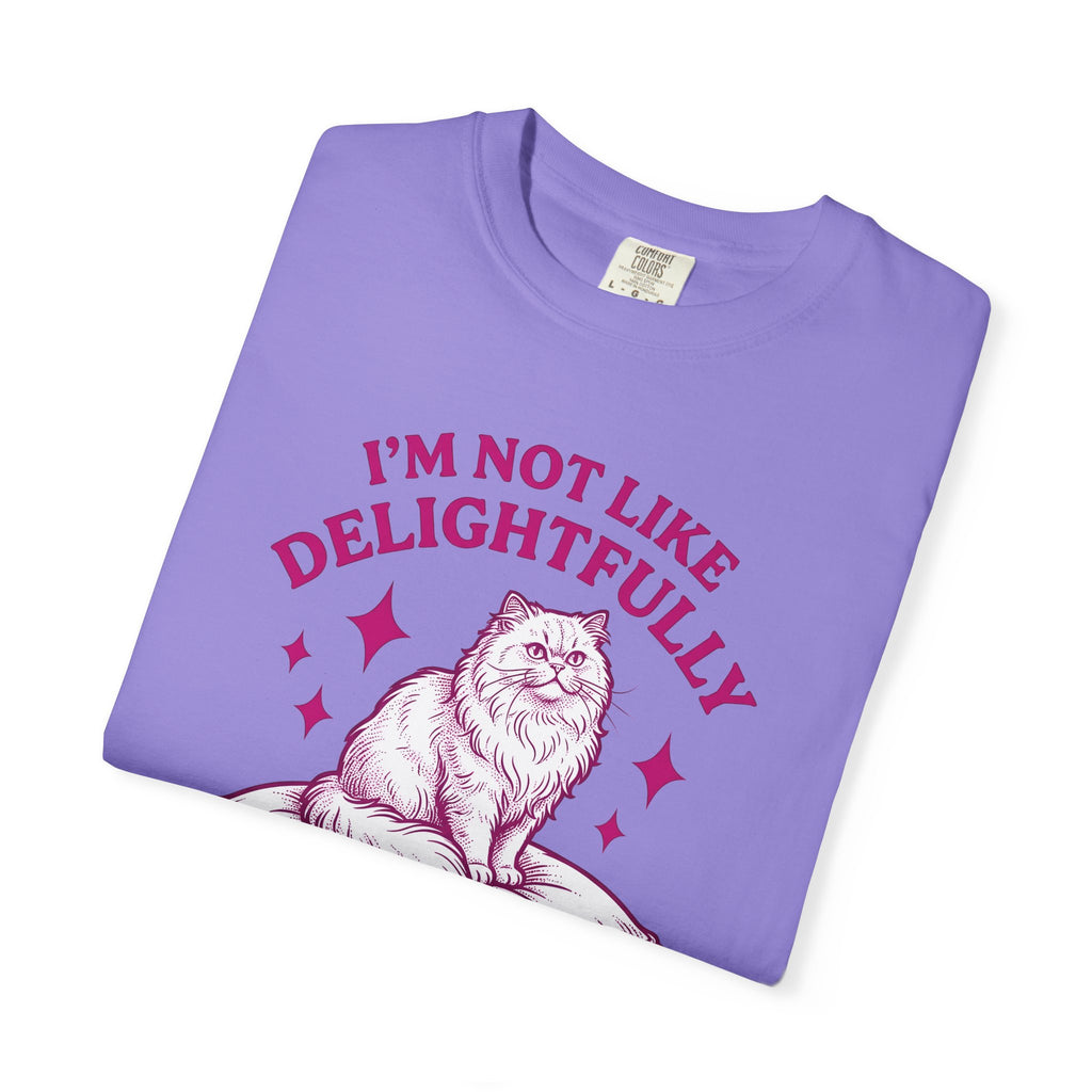Furry Cat T-Shirt Funny Animal Gift Women Classic T-Shirt Kitten T-Shirt Humor Fan Cartoon T-Shirt Creature Graphic Doodle Throw T-Shirt T-Shirt