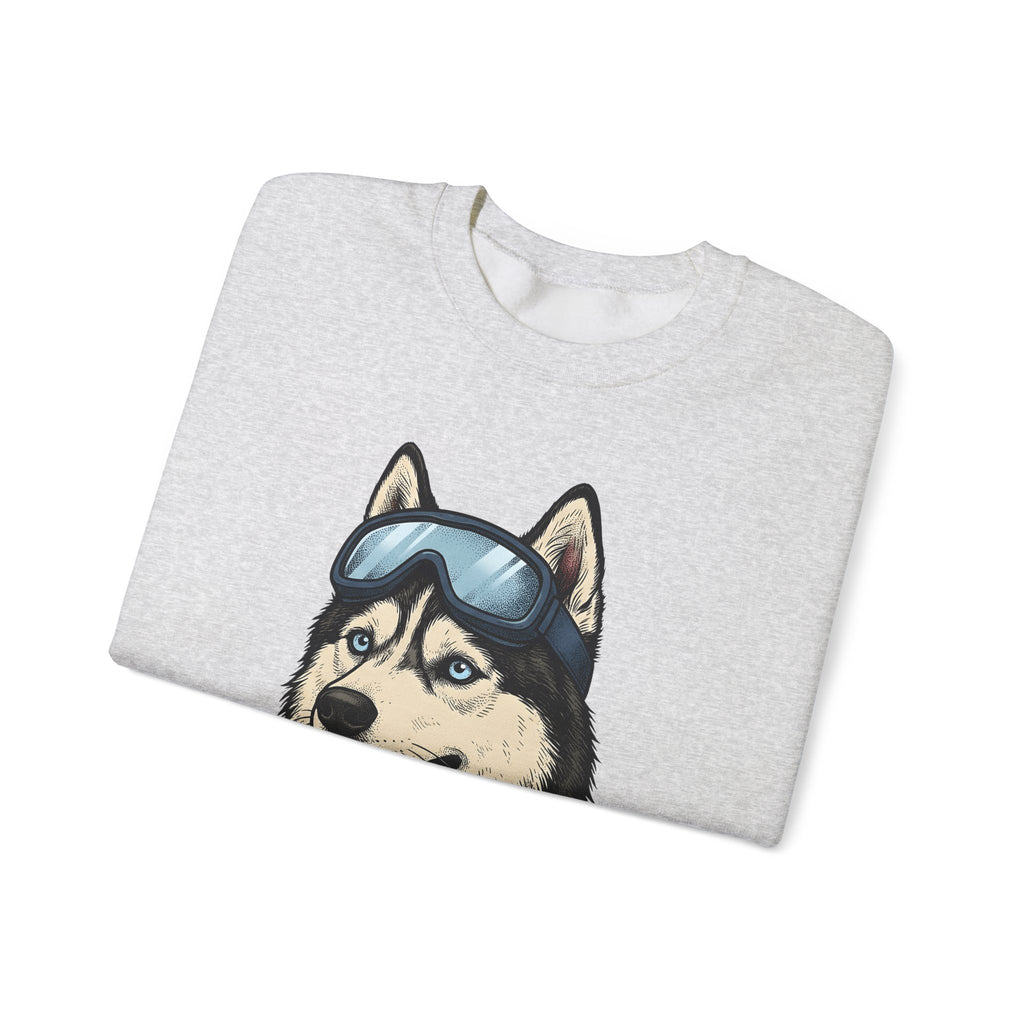 Husky Wolf Sweatshirt Dog Snow Gift Women Line Art Sweatshirt Wolfdog Sweatshirt Dog Fan Siberian Graphic Sweatshirt Hand Drawn Neckerchief Sweatshirt
