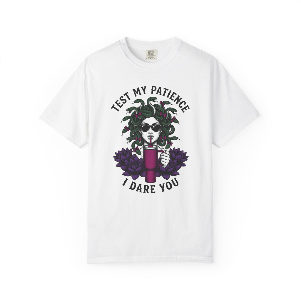 Medusa Glasses T-Shirt Moms Funny Gift Women Pop Art T-Shirt Gorgon T-Shirt Motherhood Fan Retro T-Shirt Humor Graphic Classic Lotus Bloom T-Shirt