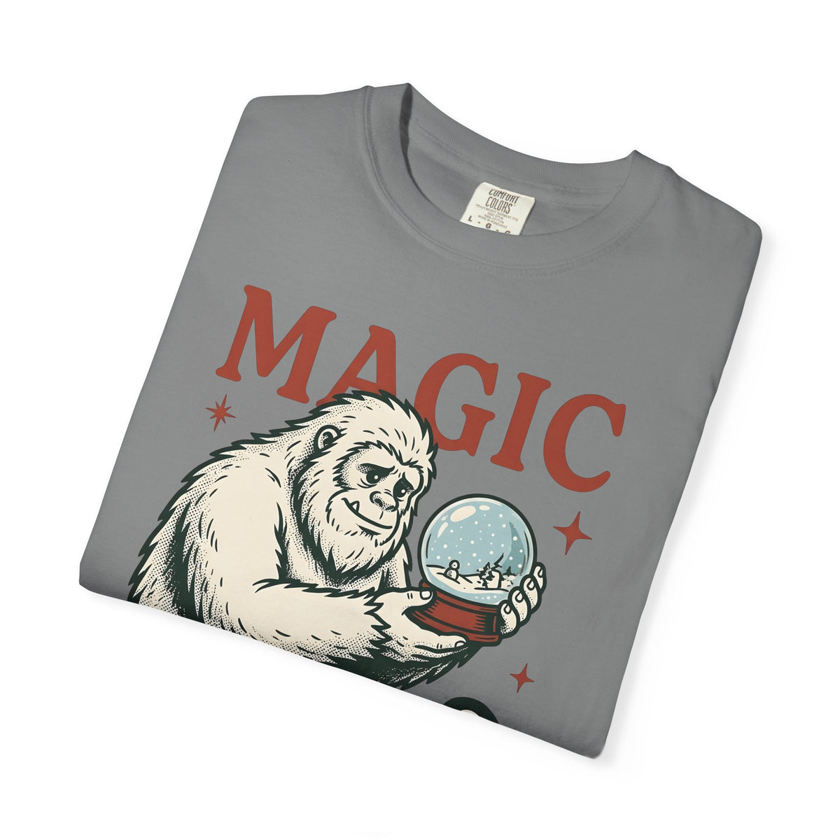 Sasquatch Penguin T-Shirt Christmas Frost Gift Women Antique T-Shirt Bigfoot T-Shirt Xmas Fan Vintage T-Shirt Frosty Graphic Throwback Snow Ball