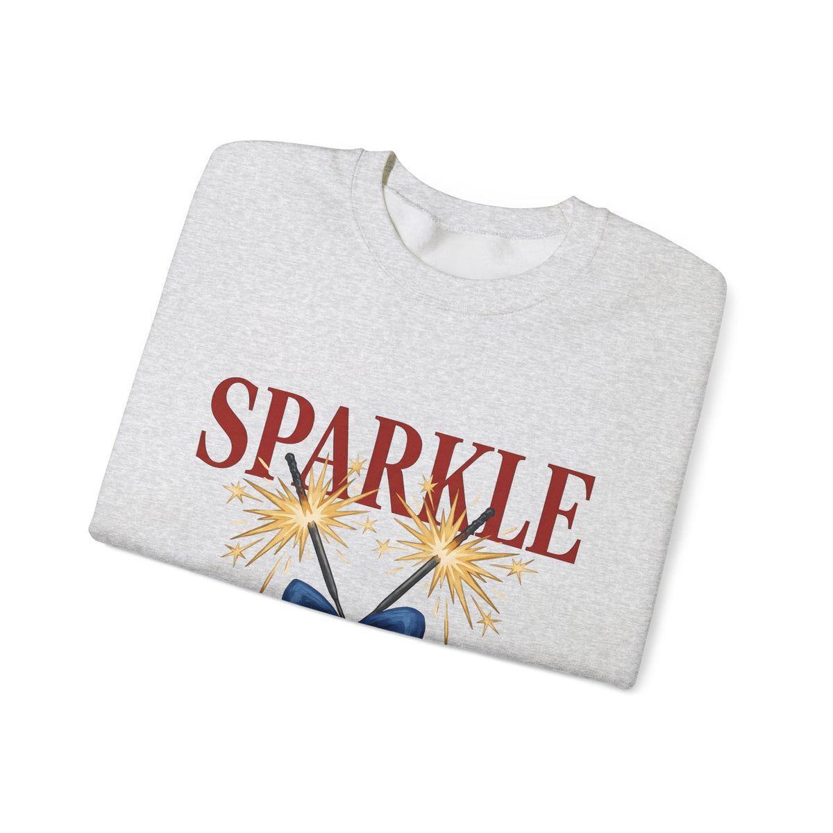 Sparkler Bow Sweatshirt 4th Of July America Gift Women Hand Painted Sweatshirt Sparkler Sweatshirt Independence Day Fan Painted Sweatshirt Patriotic Graphic