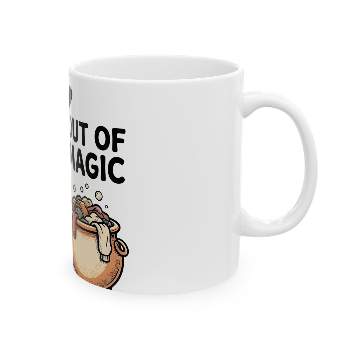 Magic Vacuum Mug Halloween Joke Gift Women Hand Drawn Mug Suction Machine Mug Horror Fan Hand Drawn Mug Prank Graphic Distressed