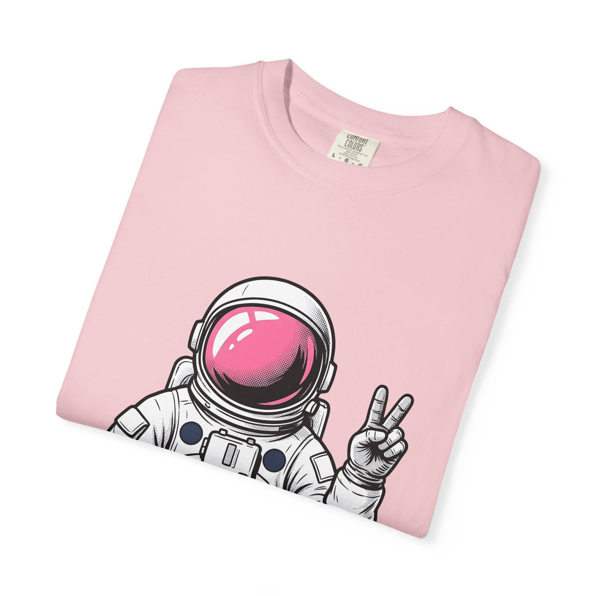 Astronaut Graphic T-Shirt America Space Gift Women Comic T-Shirt Cosmonaut T-Shirt Patriot Fan Galactic Graphic Illustration Cartoon T-Shirt Retro