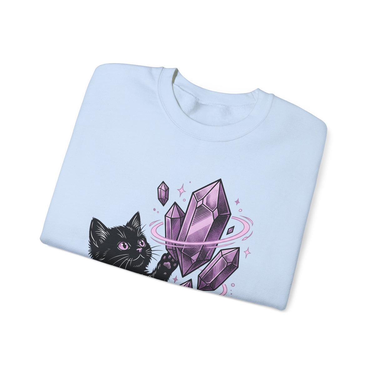 Dark Cat Sweatshirt Cat Occult Gift Women Spiritual Sweatshirt Black Cat Sweatshirt Feline Fan Mystical Graphic Sweatshirt Old School Minerals Sweatshirt