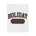 Bold College Font Holiday Christmas Decor Gift Merry Typography Christmas Fan Festive Christmas Blanket