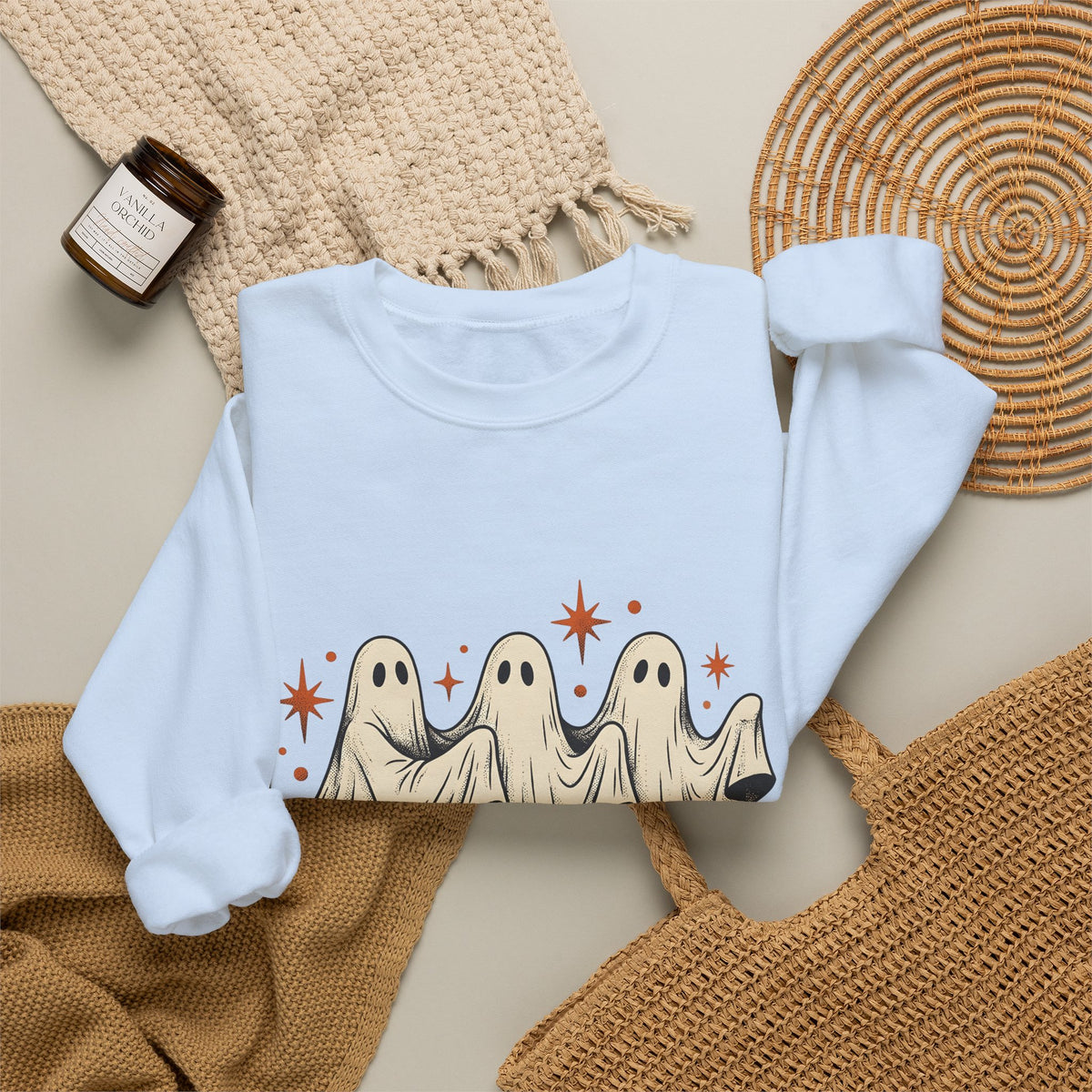 Apparition Skate Sweatshirt Halloween Rollerblade Gift Women Hand Drawn Sweatshirt Skateboard Sweatshirt Spooky Fan Hand Drawn Sweatshirt Inline Skate Graphic