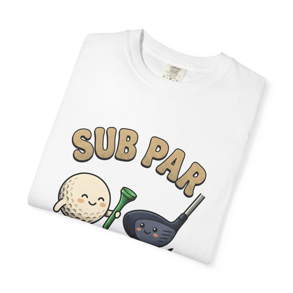 Golf Ball Club T-Shirt Golf Humor Gift Women Cartoon T-Shirt Golf Club T-Shirt Golfer Fan Comic T-Shirt Funny Graphic Retro Grass T-Shirt