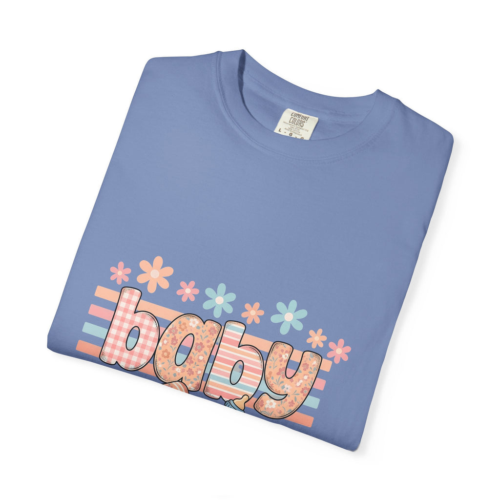 Baby Necessities T-Shirt Baby Event Gift Women Delightful T-Shirt Baby Gear T-Shirt Baby Fan Nursery T-Shirt Party Graphic Light Hues Petals T-Shirt