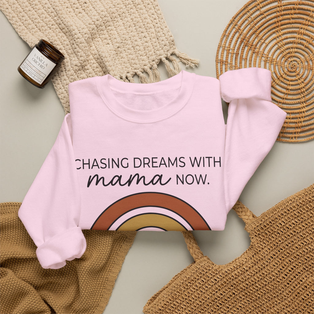 Rainbow Design Sweatshirt Moms Household Gift Women Hippie Sweatshirt Colorful Sweatshirt Mom Enthusiast Boho Sweatshirt Home Graphic Simple Love Symbol Sweatshirt