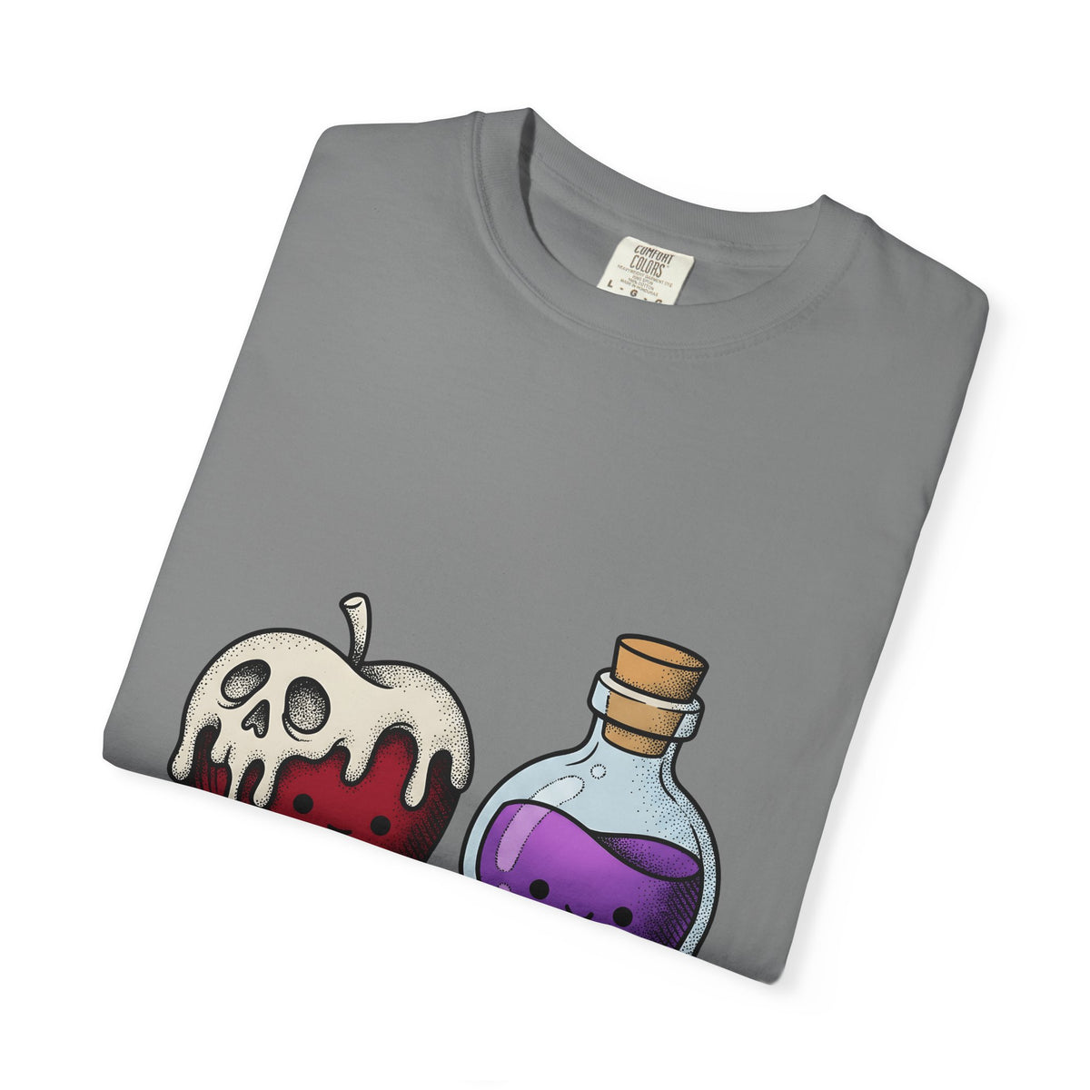 Deadly Fruit Elixir T-Shirt Halloween Halloween Gift Women Cartoon T-Shirt Poison Drink T-Shirt Halloween Fan Comic T-Shirt Spooky Graphic Hand