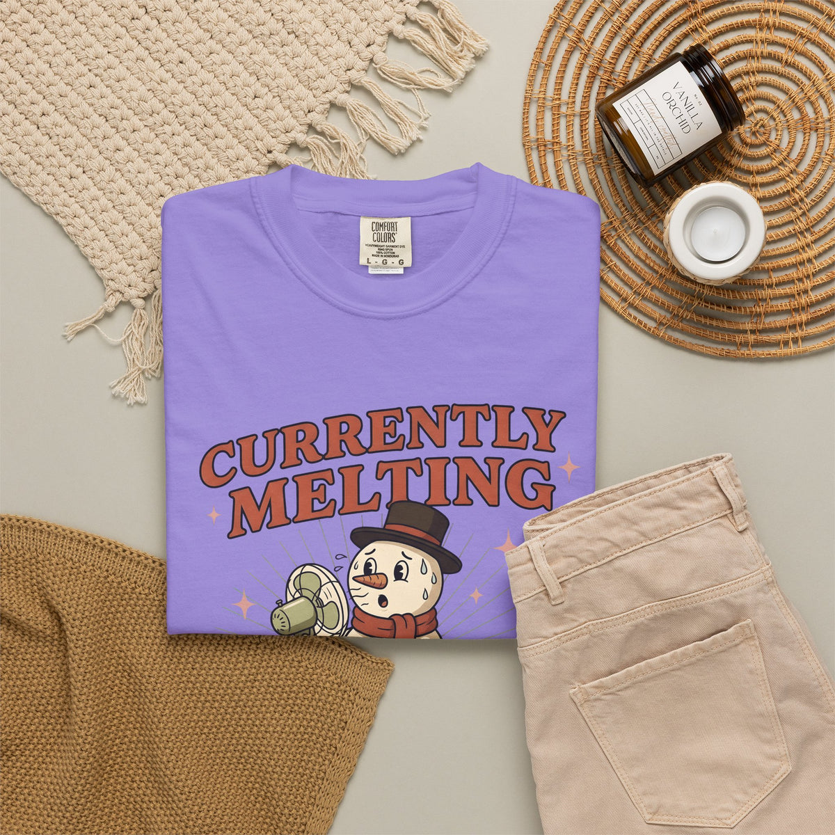 Snowman Fan T-Shirt Christmas Humor Gift Women Cartoon T-Shirt Frosty T-Shirt Xmas Fan Toon T-Shirt Funny Graphic Vintage Hat T-Shirt