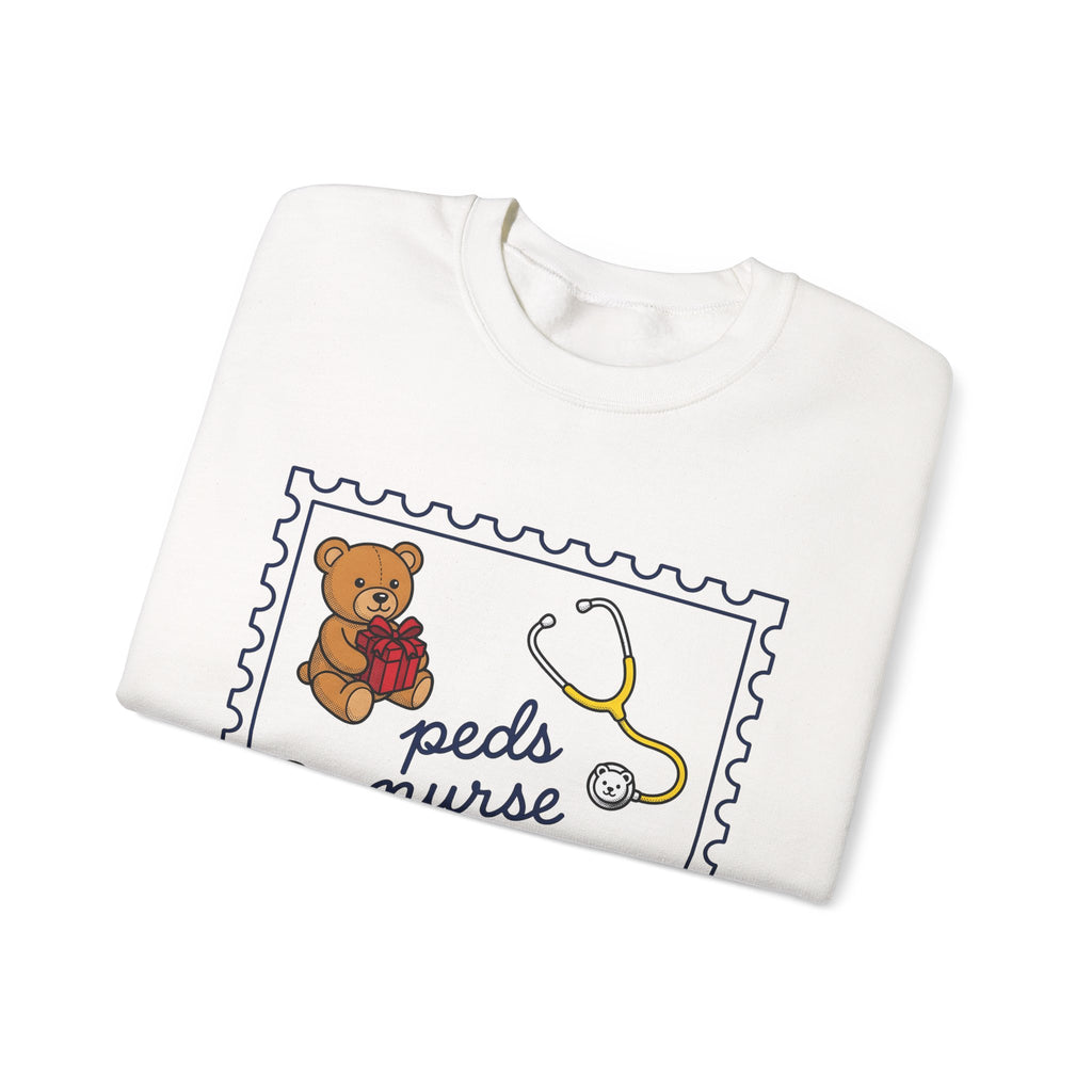 Teddy Bear Sweatshirt Nurse Christmas Gift Women Cartoon Sweatshirt Teddy Sweatshirt Healthcare Enthusiast Comic Sweatshirt Winter Graphic Retro Stethoscope
