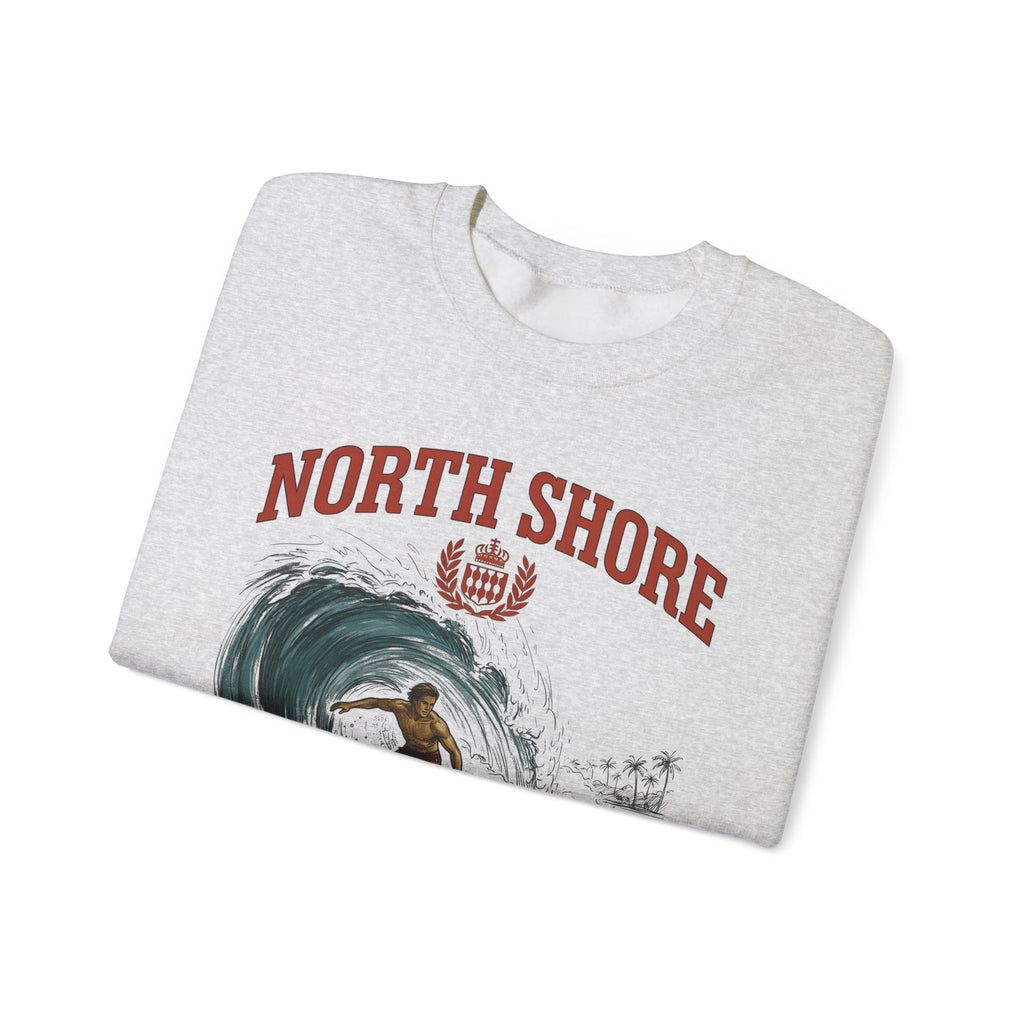 Surfer Wave Surfing Beach Gift Vintage Wave Surfer Fan Retro Coastal Hand Drawn Palm Sweatshirt