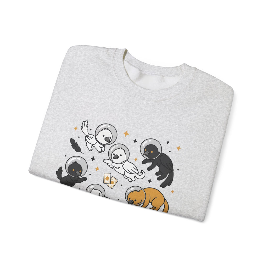 Cosmic Creature Mix Sweatshirt Funny Random Designs Beasts Gift Women Adorable Sweatshirt Monster Sweatshirt Humor Fan Cartoon Sweatshirt Creature Graphic