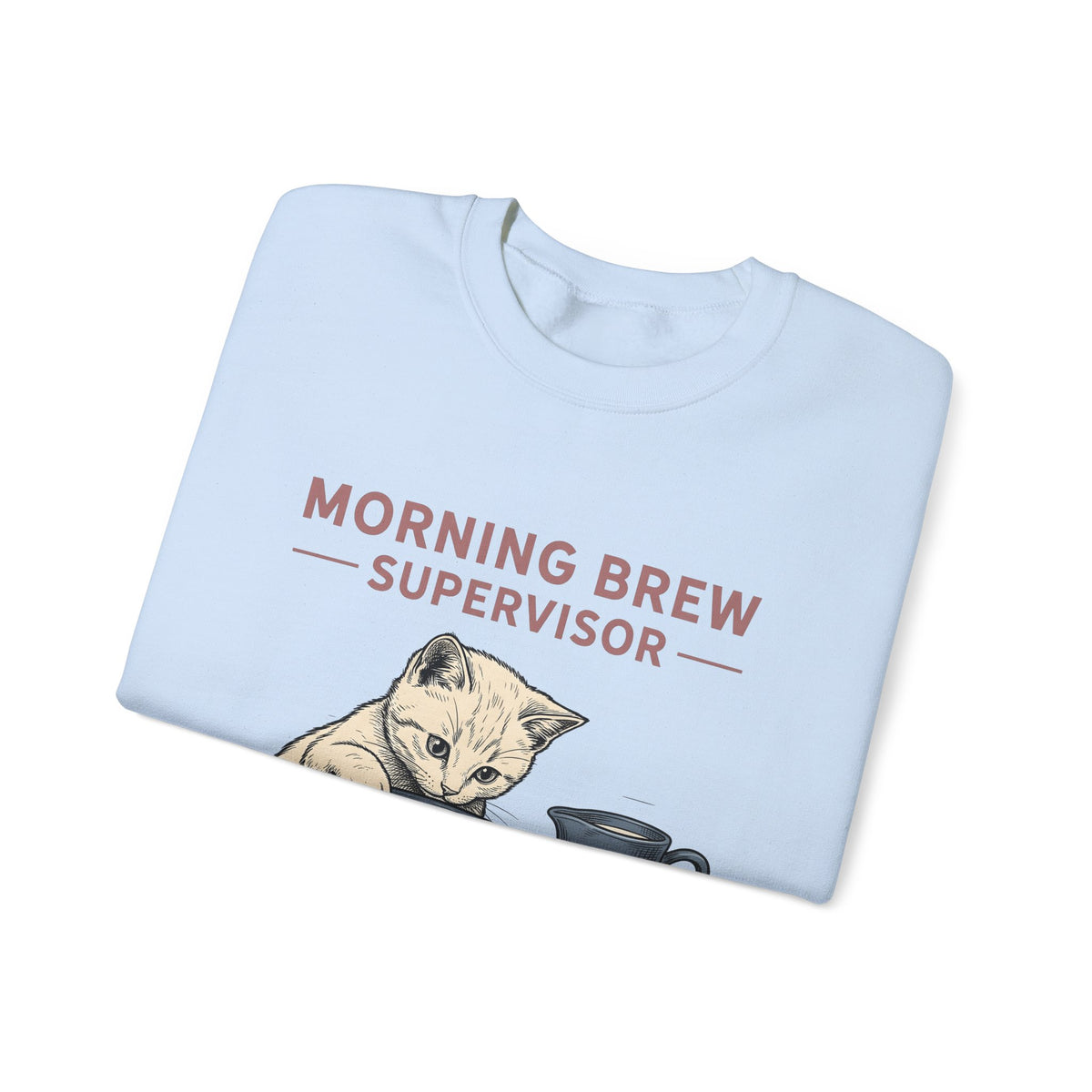 Cat Coffee Cup Cat Coffee Gift Hand Drawn Coffee Mug Cat Fan Illustrated Caffeinated Sweatshirt