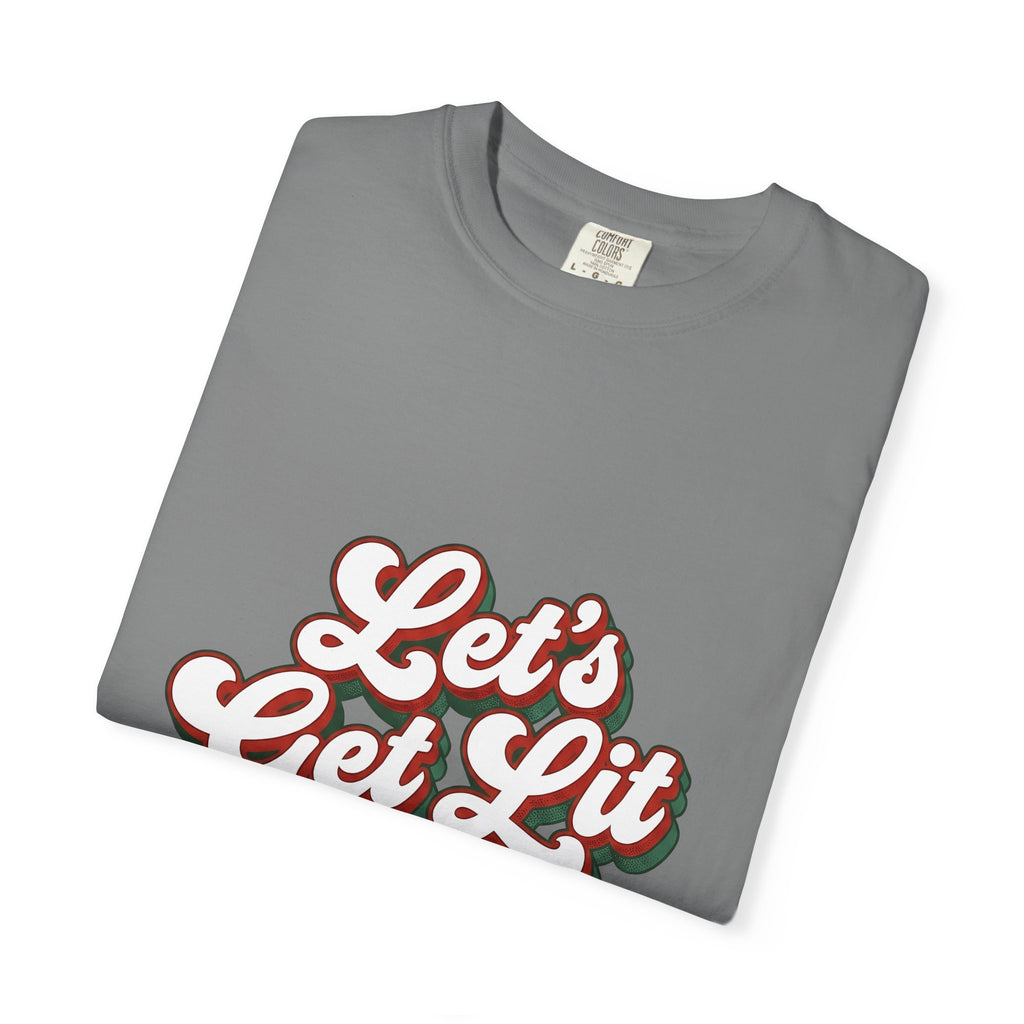 Festive Message T-Shirt Christmas Fun Gift Women Joyful T-Shirt Holiday Greeting T-Shirt Christmas Fan Cheerful T-Shirt Amusement Graphic Classic