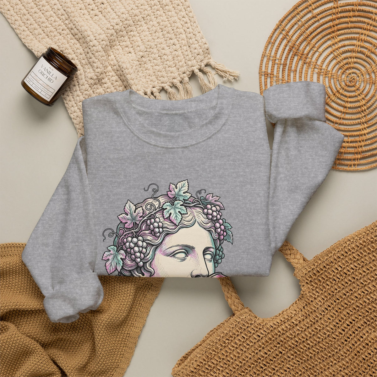 Classical Statue Sweatshirt Greek Art Trend Gift Women Cartoon Sweatshirt Sculpture Sweatshirt Art Fan Comic Sweatshirt Fashion Graphic Hand Drawn Beverage Can