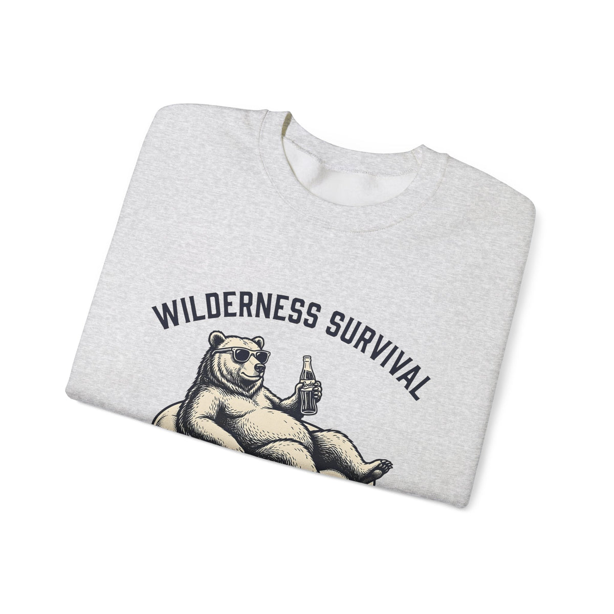 Bear Pool Float Sweatshirt Camping Joke Gift Women Retro Sweatshirt Inflatable Sweatshirt Camper Fan Vintage Sweatshirt Pun Graphic Sketch Shades Sweatshirt