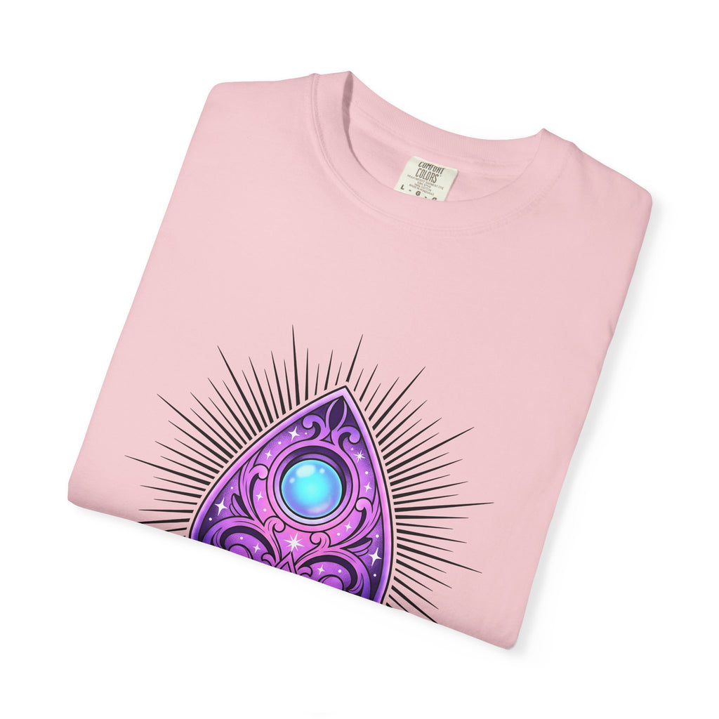 Magic Planchette T-Shirt Boho Chic Zodiac Gift Women Mystical T-Shirt Ouija Board T-Shirt Bohemian Fan Spiritual T-Shirt Astrology Graphic Trippy