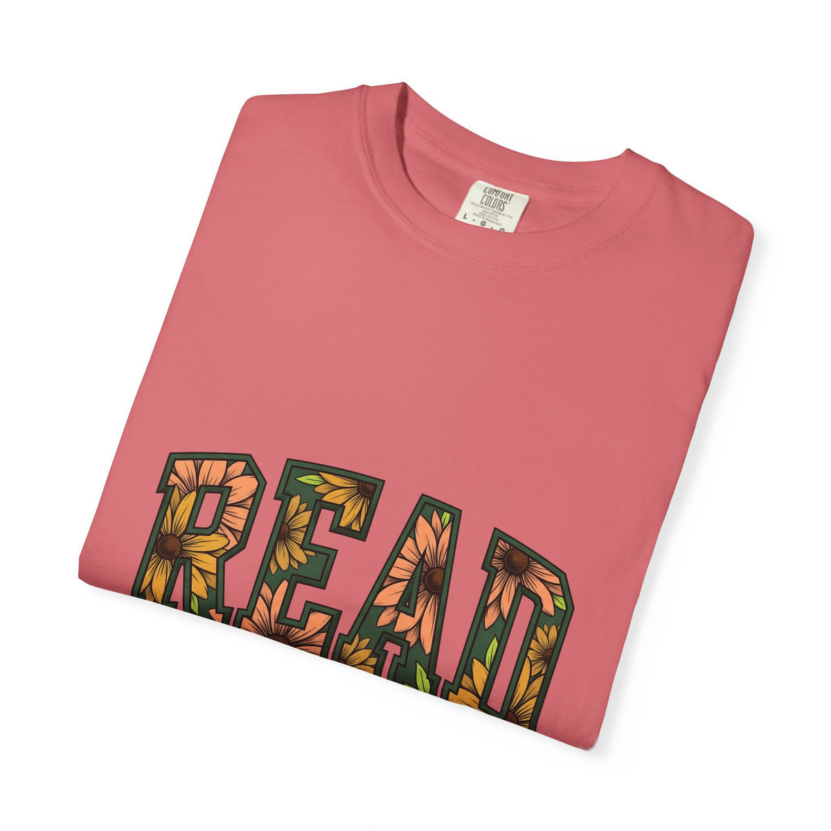 Flower Script T-Shirt Teacher Texts Gift Women Thick T-Shirt Typography T-Shirt Educator Enthusiast Calligraphy T-Shirt Message Graphic Old School