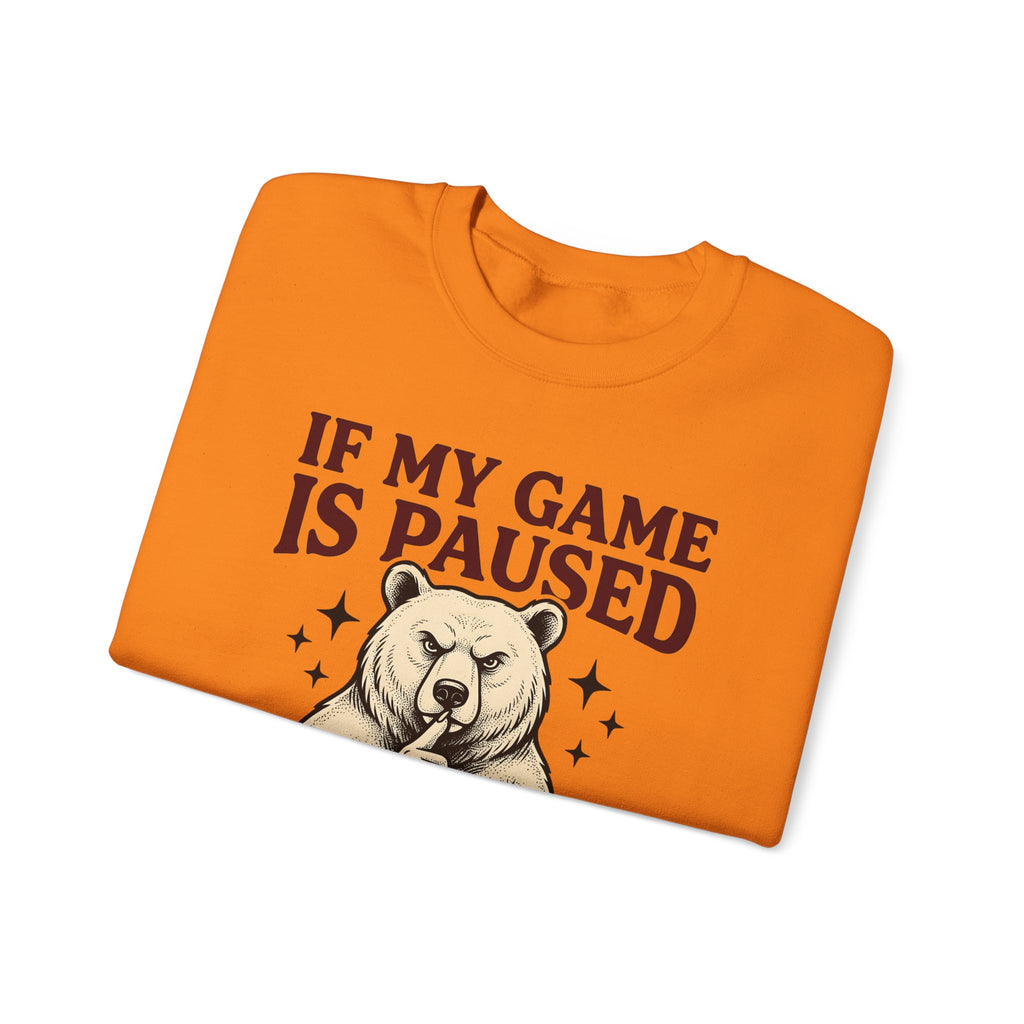 Gamer Bear Gaming Creature Gift Cartoon Teddy Gamer Fan Comic Creature Old School Controller Sweatshirt