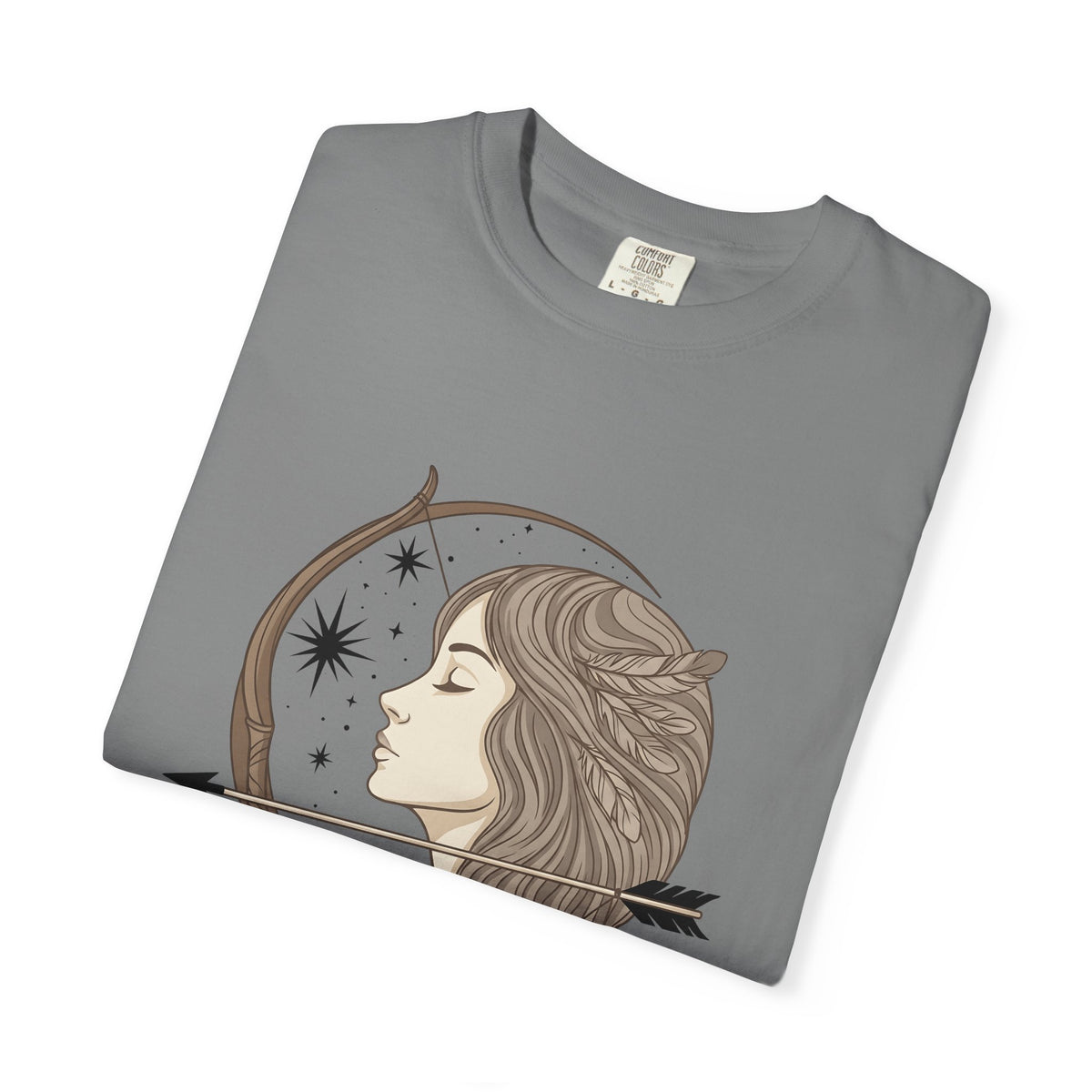 Archery Woman T-Shirt Archery Celestial Gift Women Boho T-Shirt Archer T-Shirt Archery Enthusiast Bohemian T-Shirt Galaxy Graphic Vintage Feathers