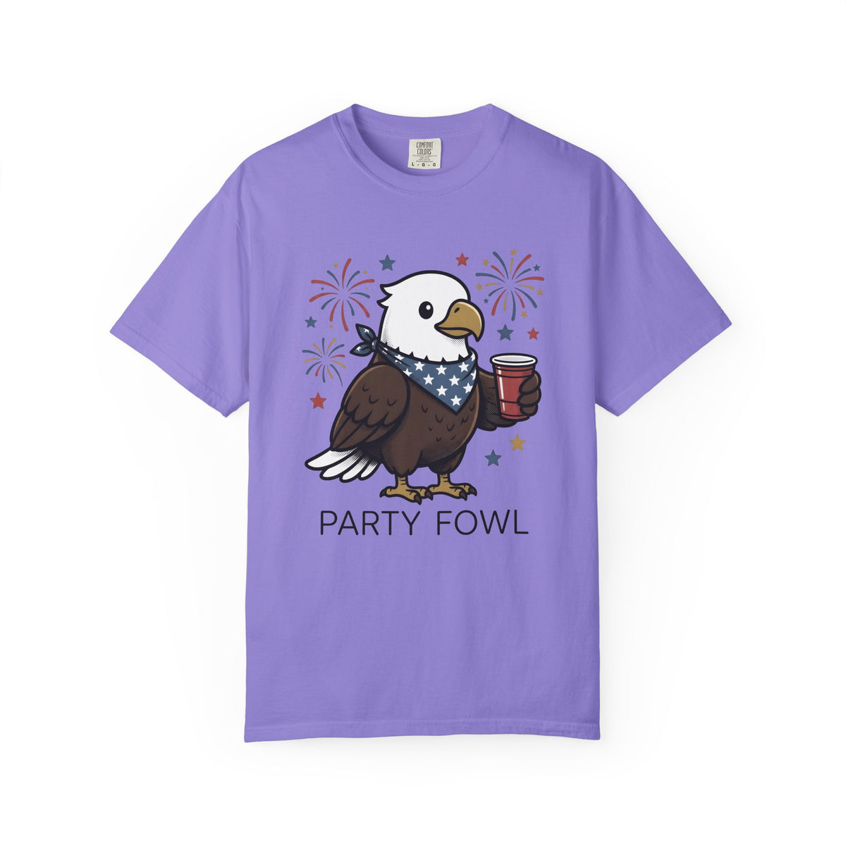 Bald Eagle T-Shirt 4th Of July Usa Gift Women Comic T-Shirt Eagle T-Shirt Independence Day Fan Cartoon T-Shirt American Graphic Vintage Fireworks