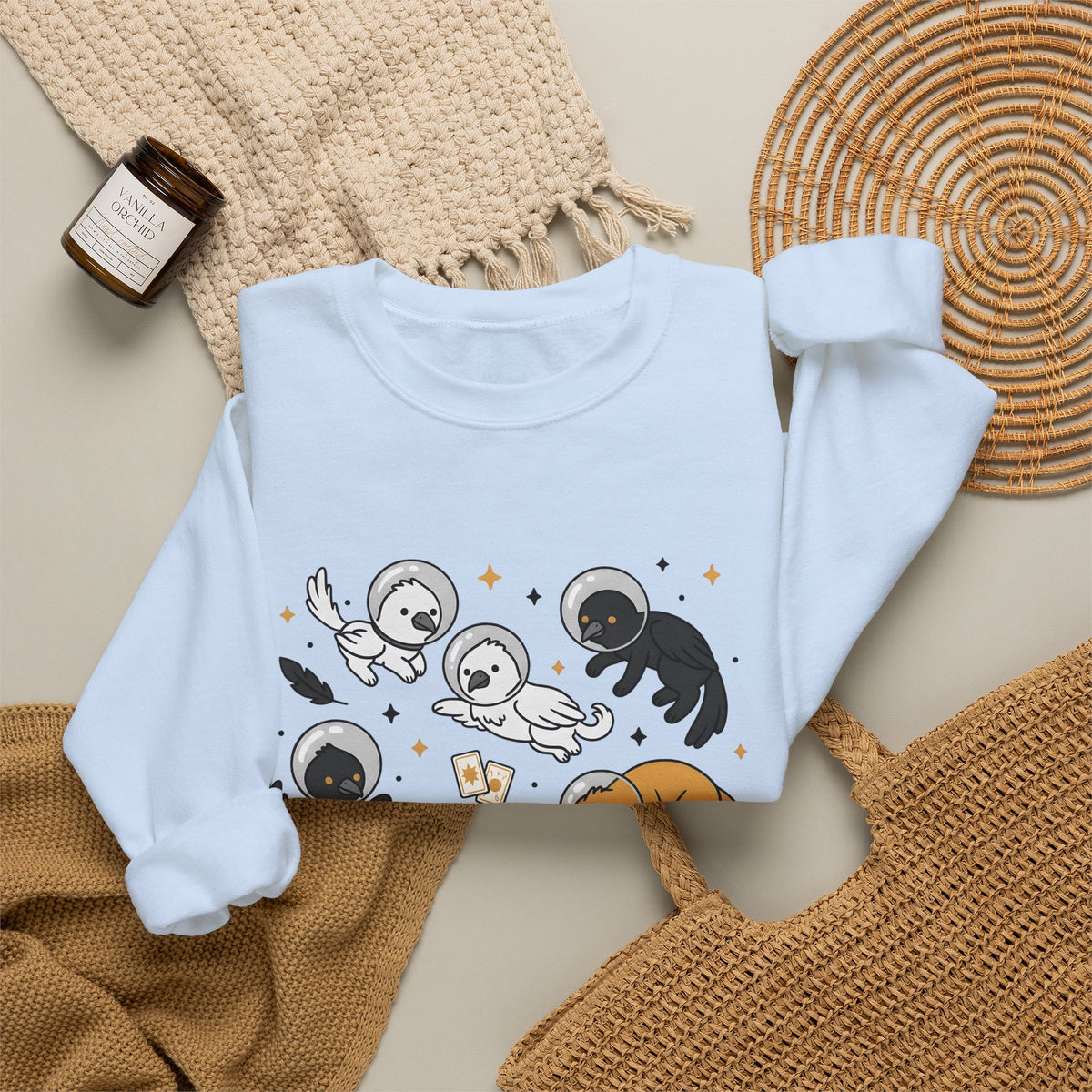 Cosmic Creature Mix Sweatshirt Funny Random Designs Beasts Gift Women Adorable Sweatshirt Monster Sweatshirt Humor Fan Cartoon Sweatshirt Creature Graphic