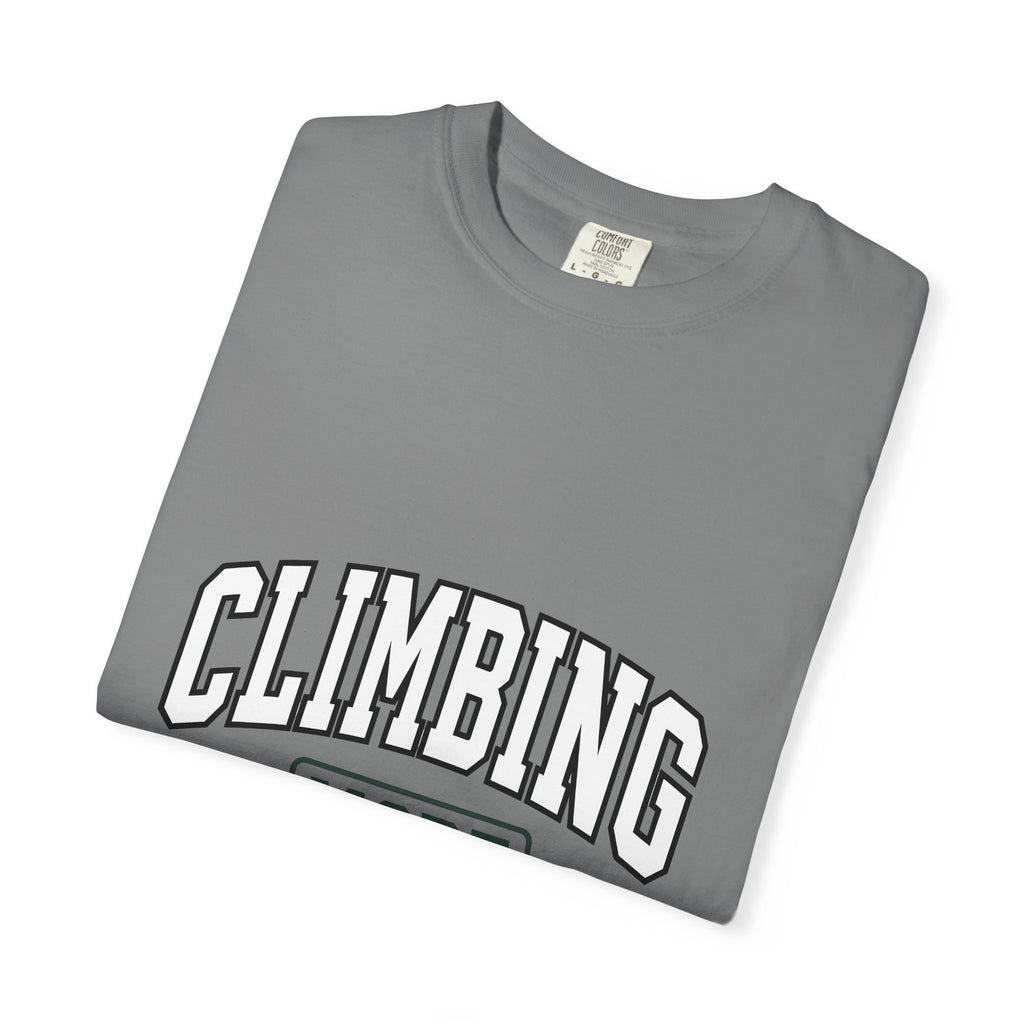 Climbing Lettering Climbing Exercise Gift Strong Typography Bouldering Enthusiast T-Shirt