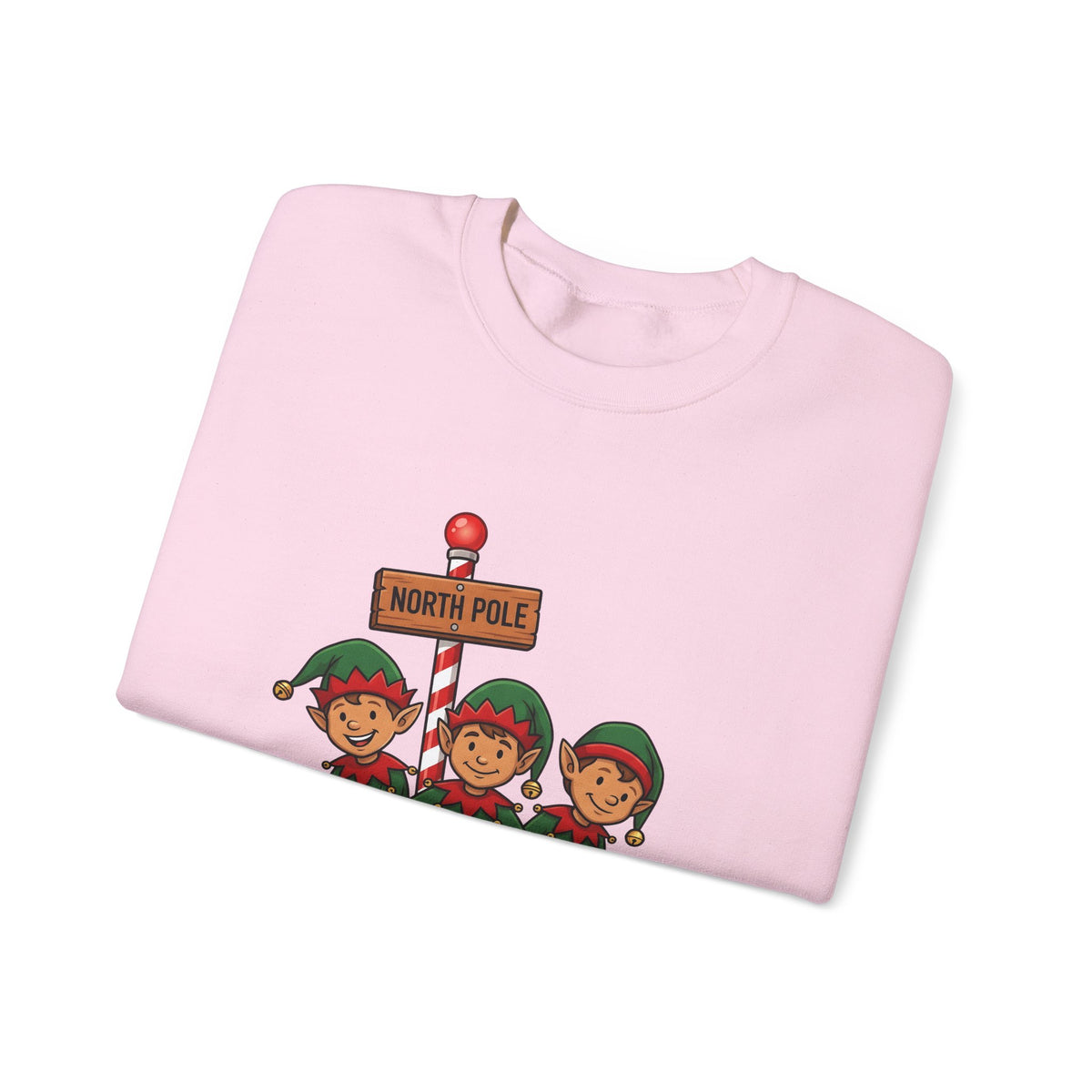 Holiday Elves Sweatshirt Christmas Relatives Gift Women Comic Sweatshirt Elf Sweatshirt Christmas Fan Cartoon Sweatshirt Family Graphic Retro Polar Sign Sweatshirt