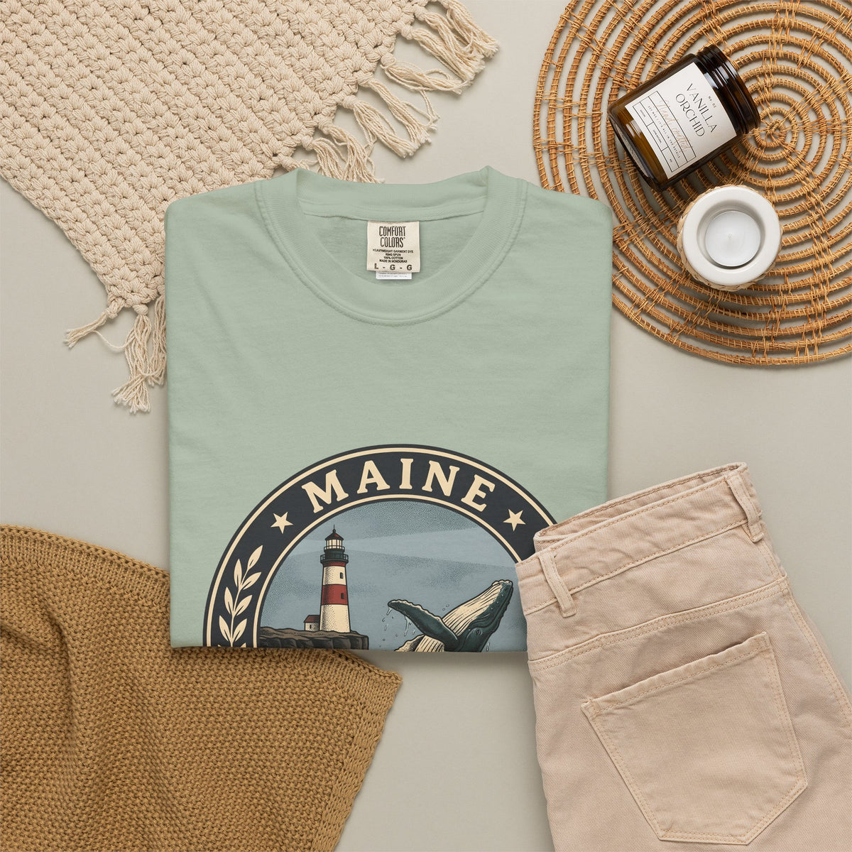Whale Beacon T-Shirt Maine Marine Gift Women Vintage T-Shirt Whale T-Shirt New England Enthusiast Distressed T-Shirt Nautical Graphic Retro Sea