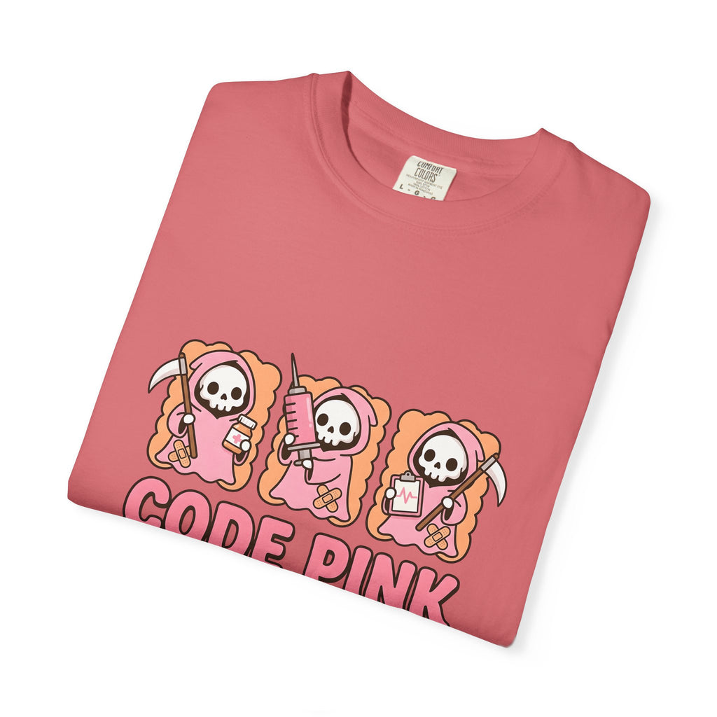 Lovable Reaper Figure T-Shirt Nurses Wellness Gift Women Manga T-Shirt Grim Reaper T-Shirt Nurse Enthusiast Anime T-Shirt Health Graphic Design
