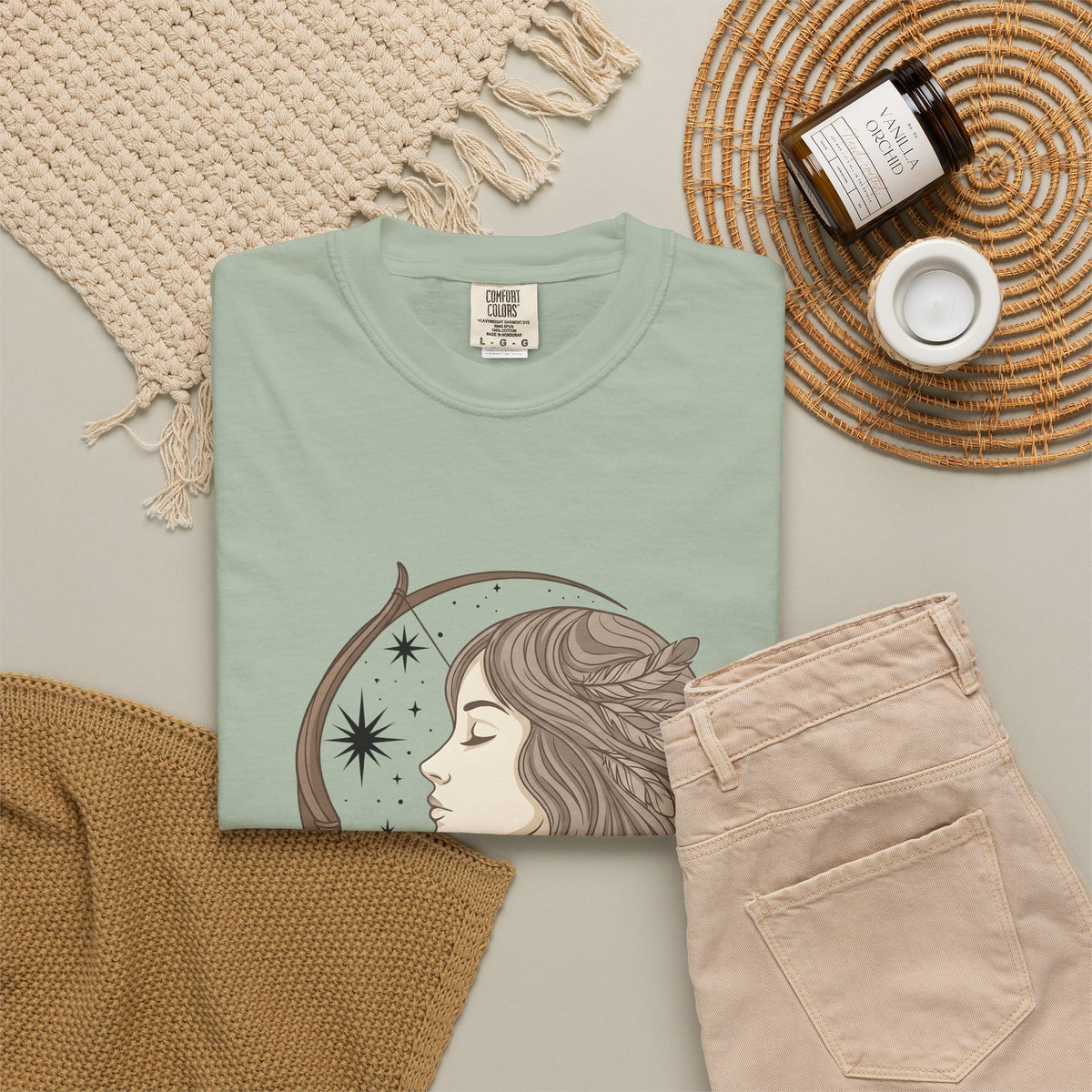 Archery Woman T-Shirt Archery Celestial Gift Women Boho T-Shirt Archer T-Shirt Archery Enthusiast Bohemian T-Shirt Galaxy Graphic Vintage Feathers