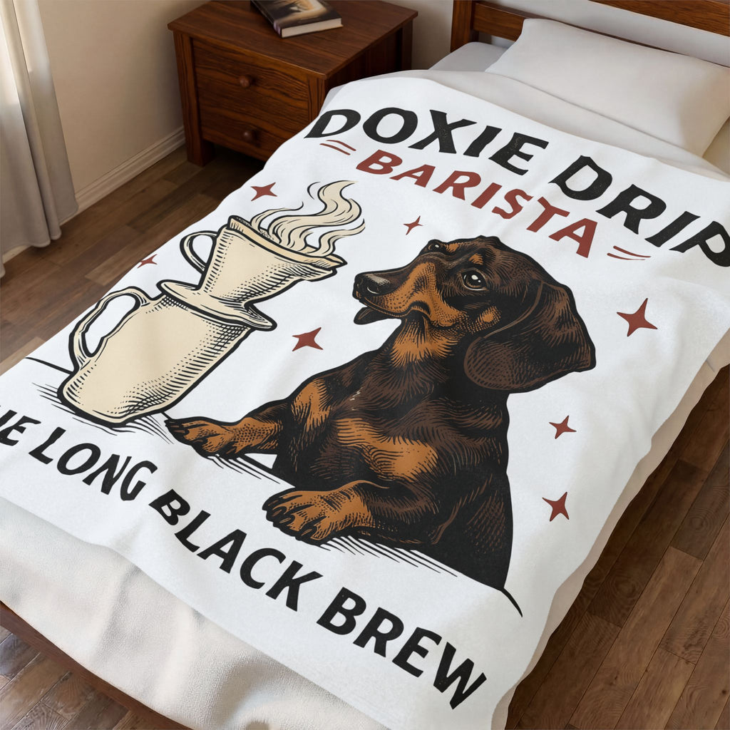 Dachshund Coffee Blanket Coffee Pet Gift Women Retro Blanket Wiener Dog Blanket Coffee Fan Java Vintage Blanket Dog Graphic Sketch Coffee Cup
