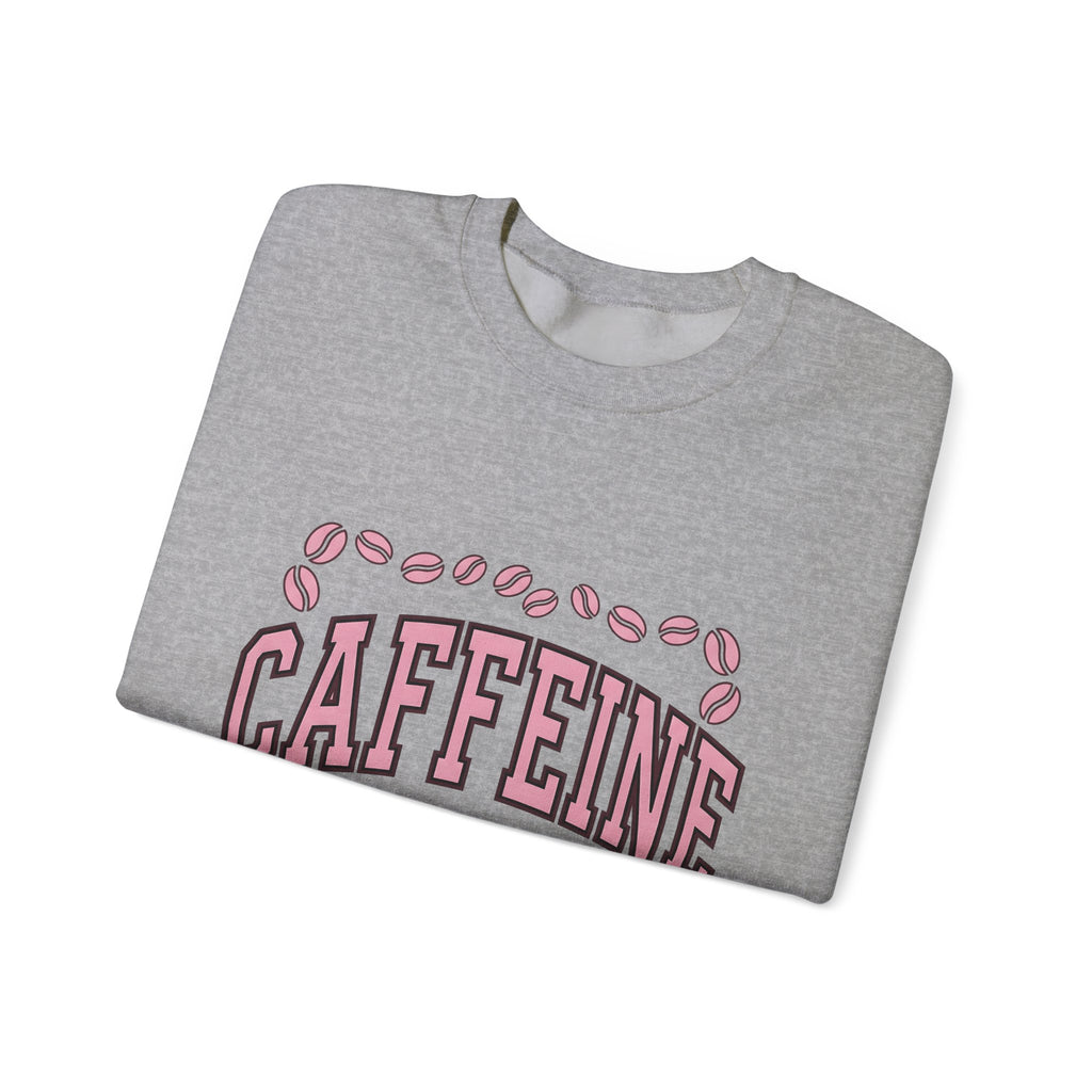 Coffee Beans Sweatshirt Coffee Humor Gift Women Bold Sweatshirt Coffee Sweatshirt Caffeine Fan Coffee Art Sweatshirt Funny Graphic Retro Pink Accent Sweatshirt