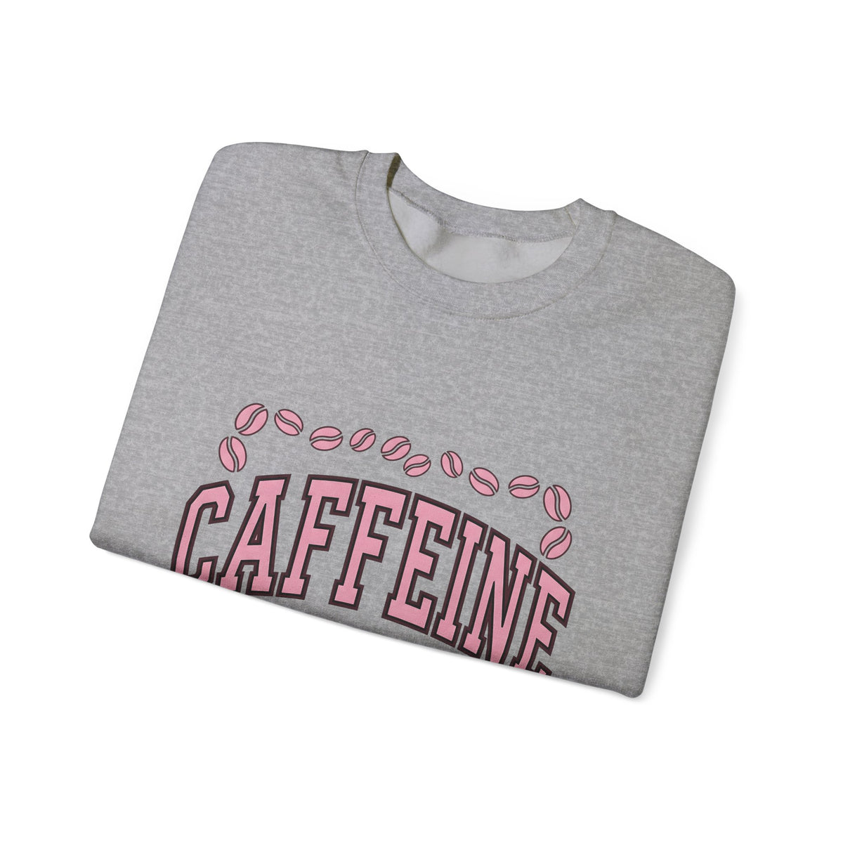 Coffee Beans Sweatshirt Coffee Humor Gift Women Bold Sweatshirt Coffee Sweatshirt Caffeine Fan Coffee Art Sweatshirt Funny Graphic Retro Pink Accent Sweatshirt
