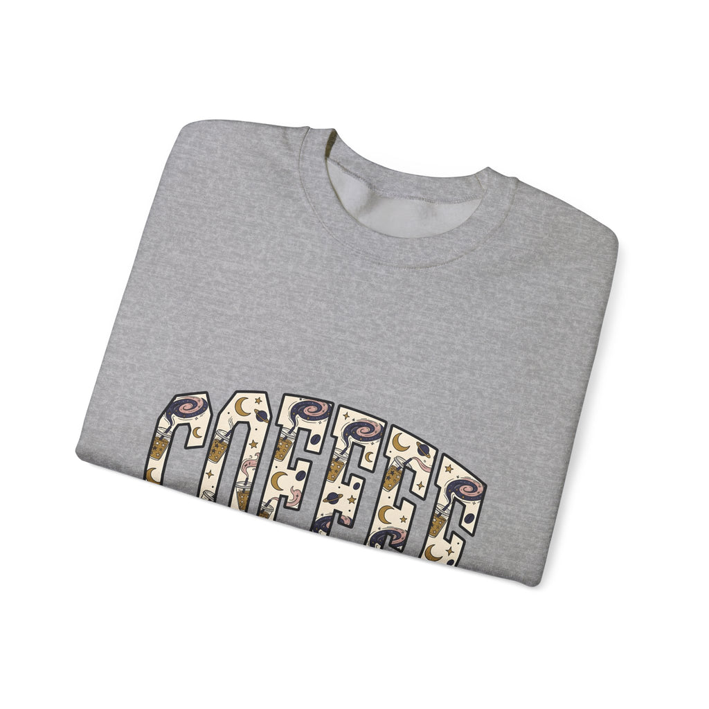 Coffee Sweatshirt Design Sweatshirt Coffee Astrology Gift Women Cartoon Sweatshirt Sweatshirt Sweatshirt Coffee Fan Toon Sweatshirt Zodiac Graphic Vintage Sparkles Sweatshirt