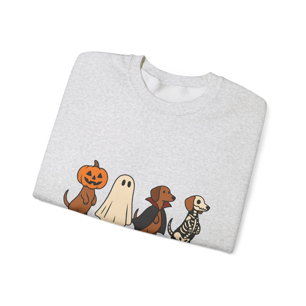Sausage Dog Costumes Sweatshirt Halloween Animals Gift Women Animated Sweatshirt Dachshund Sweatshirt Halloween Fan Cartoon Sweatshirt Pet Graphic Doodle