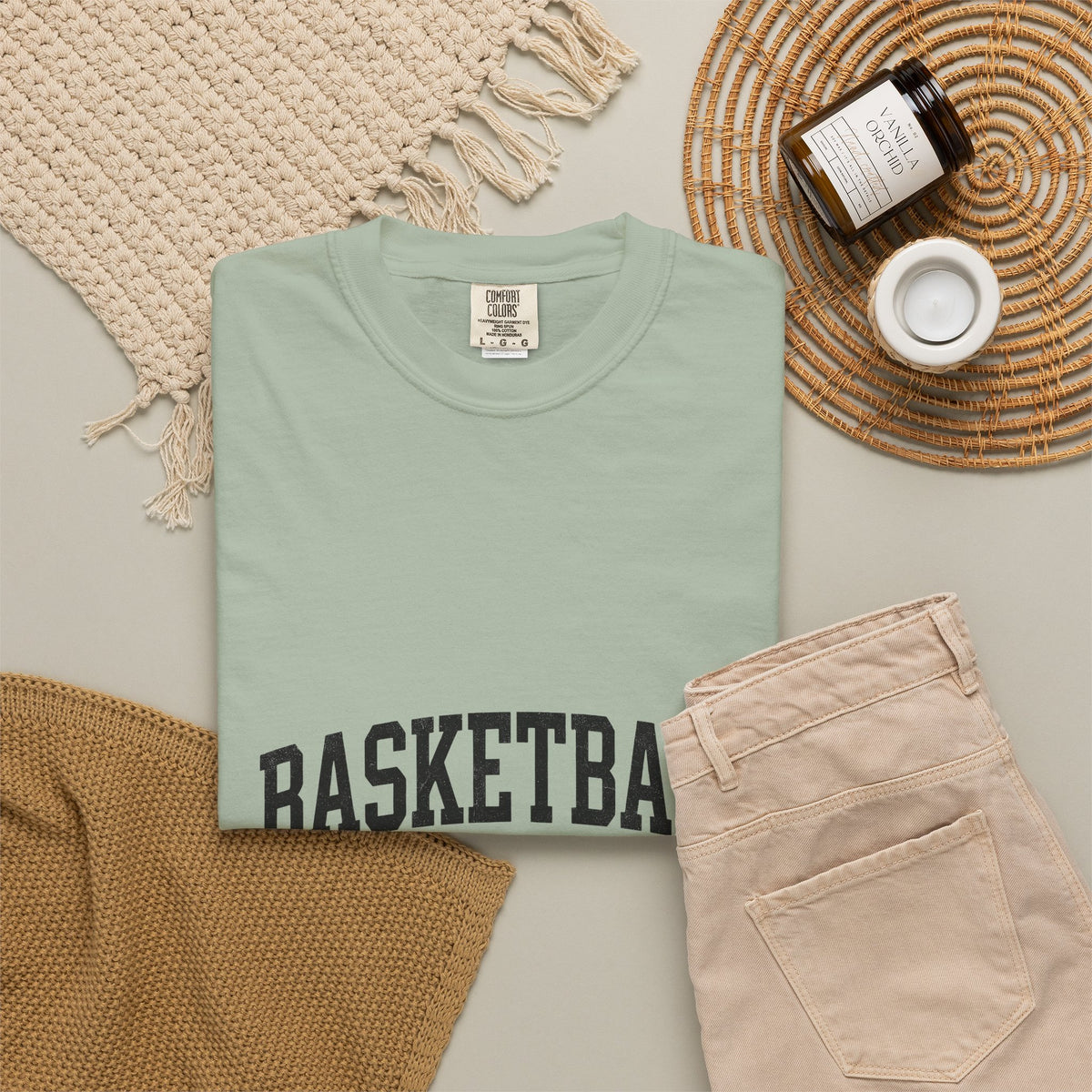 Team Text T-Shirt Moms Basketball Accessories Gift Women Hand Drawn T-Shirt Group Message T-Shirt Mom Fan Handdrawn T-Shirt Basketball Graphic Old