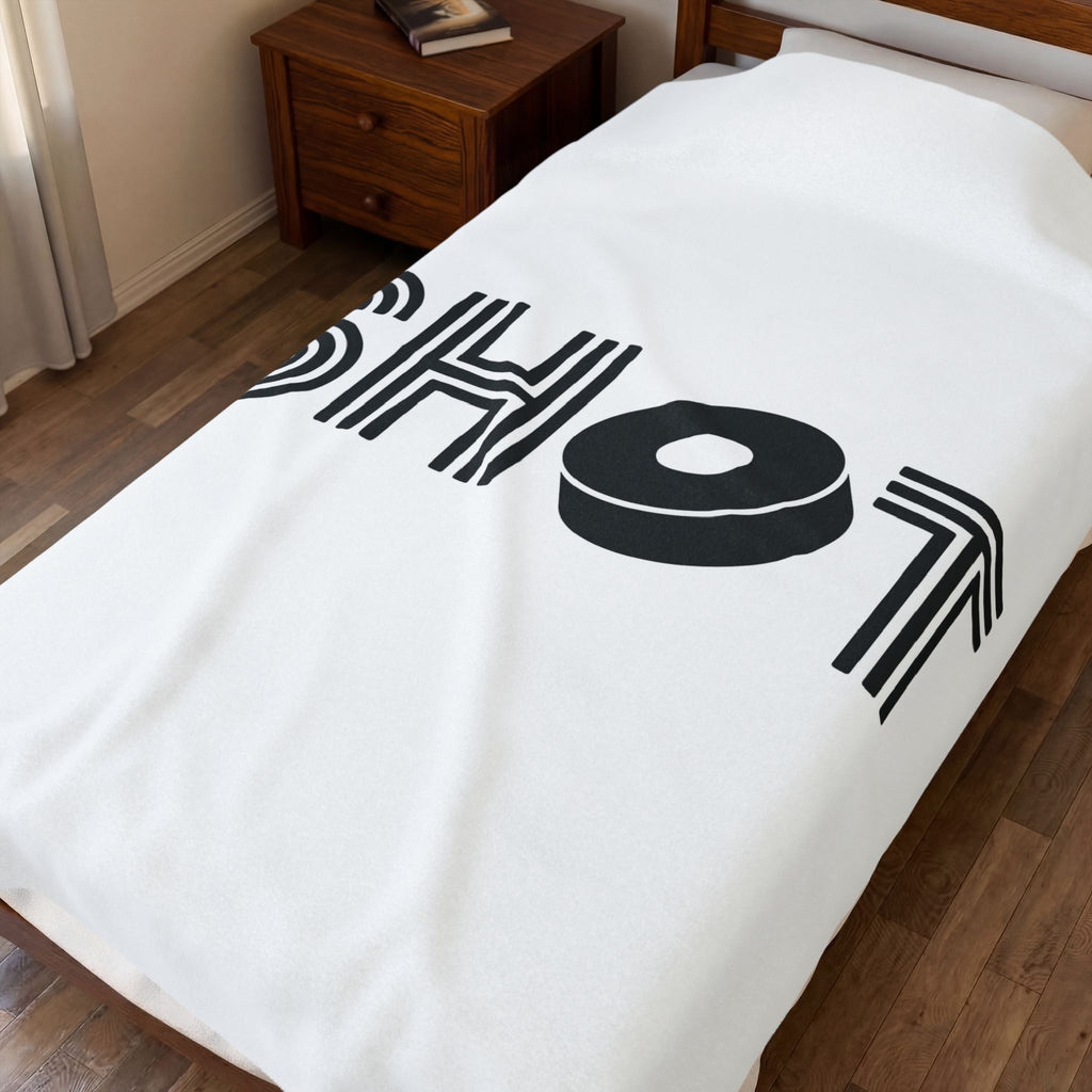 Puck Blanket Hockey Competitor Gift Women Graphic Blanket Hockeypuck Blanket Hockey Fan Graphic Blanket Athlete Graphic Design Plain Contour Blanket