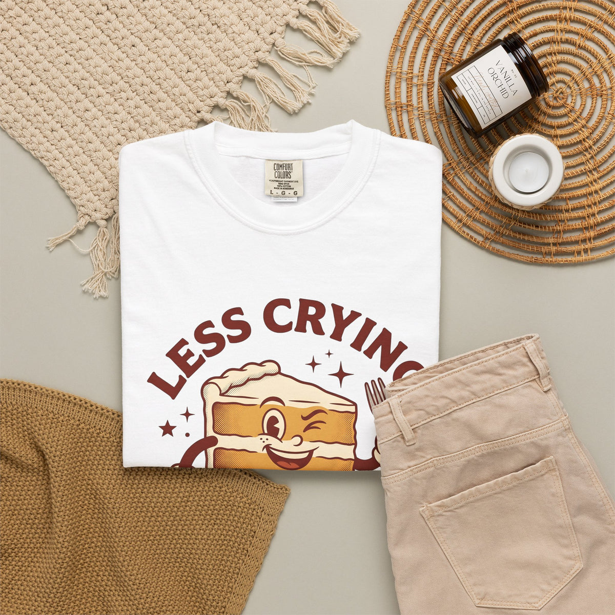 Cake Character T-Shirt Desserts Baking Gift Women Cartoon T-Shirt Pastry T-Shirt Sweets Fan Comic T-Shirt Baker Graphic Retro Fork T-Shirt