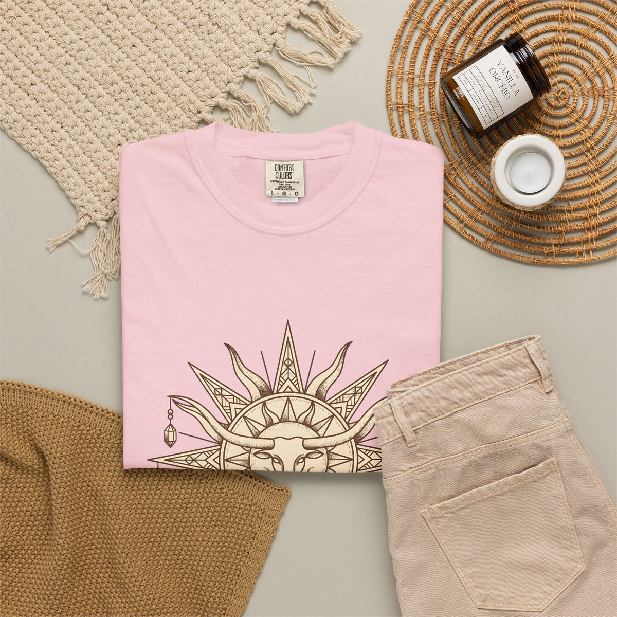 Steer Skull Sun T-Shirt Cowgirl Frontier Gift Women Gypsy T-Shirt Skull T-Shirt Cowboy Fan Bull Graphic Old-Fashioned Stones T-Shirt